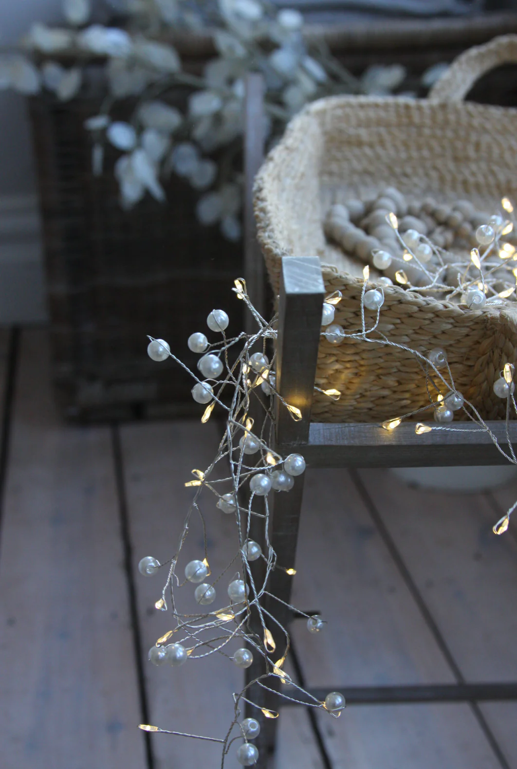 Pearl Cluster LED Fairy Lights (Battery Powered) - Image 2