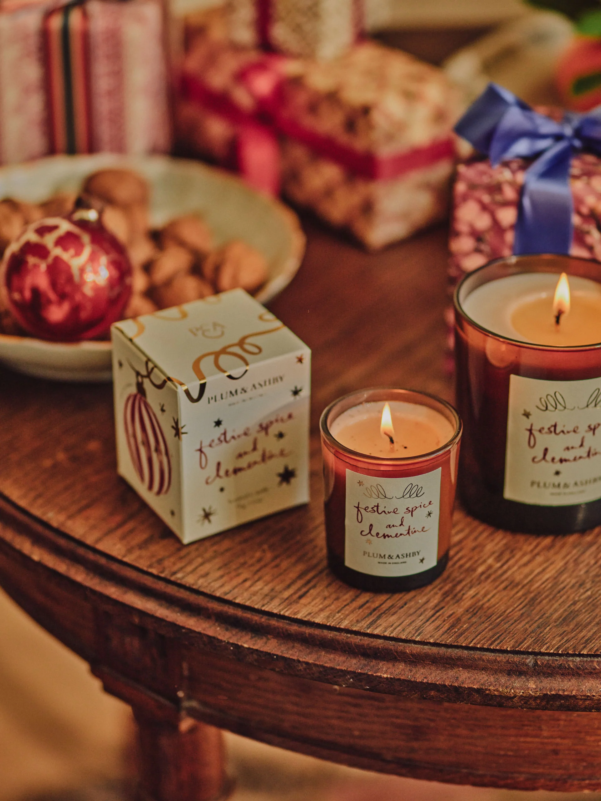 Plum & Ashby Festive Spice & Clementine Scented Votive - Image 4