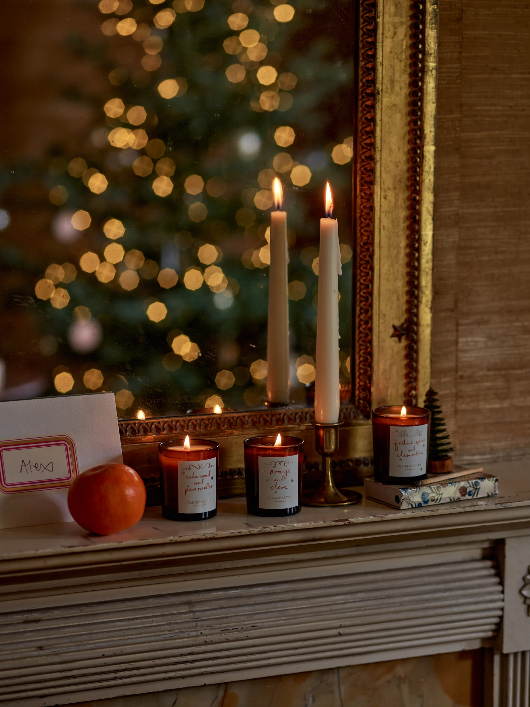 Plum & Ashby Festive Spice & Clementine Scented Votive - Image 7