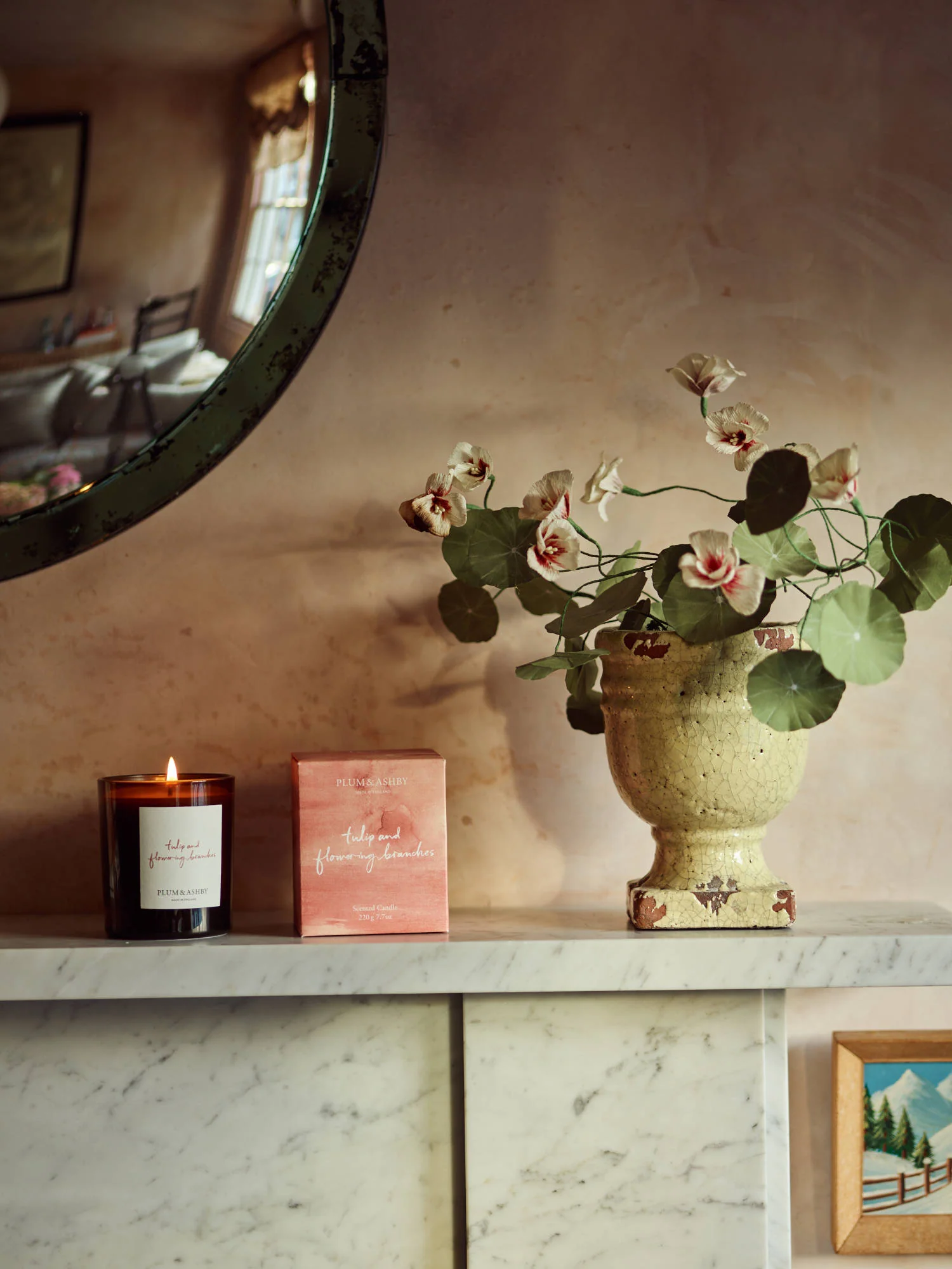 Plum & Ashby Scented Candle, Tulip & Flowering Branches - Image 3