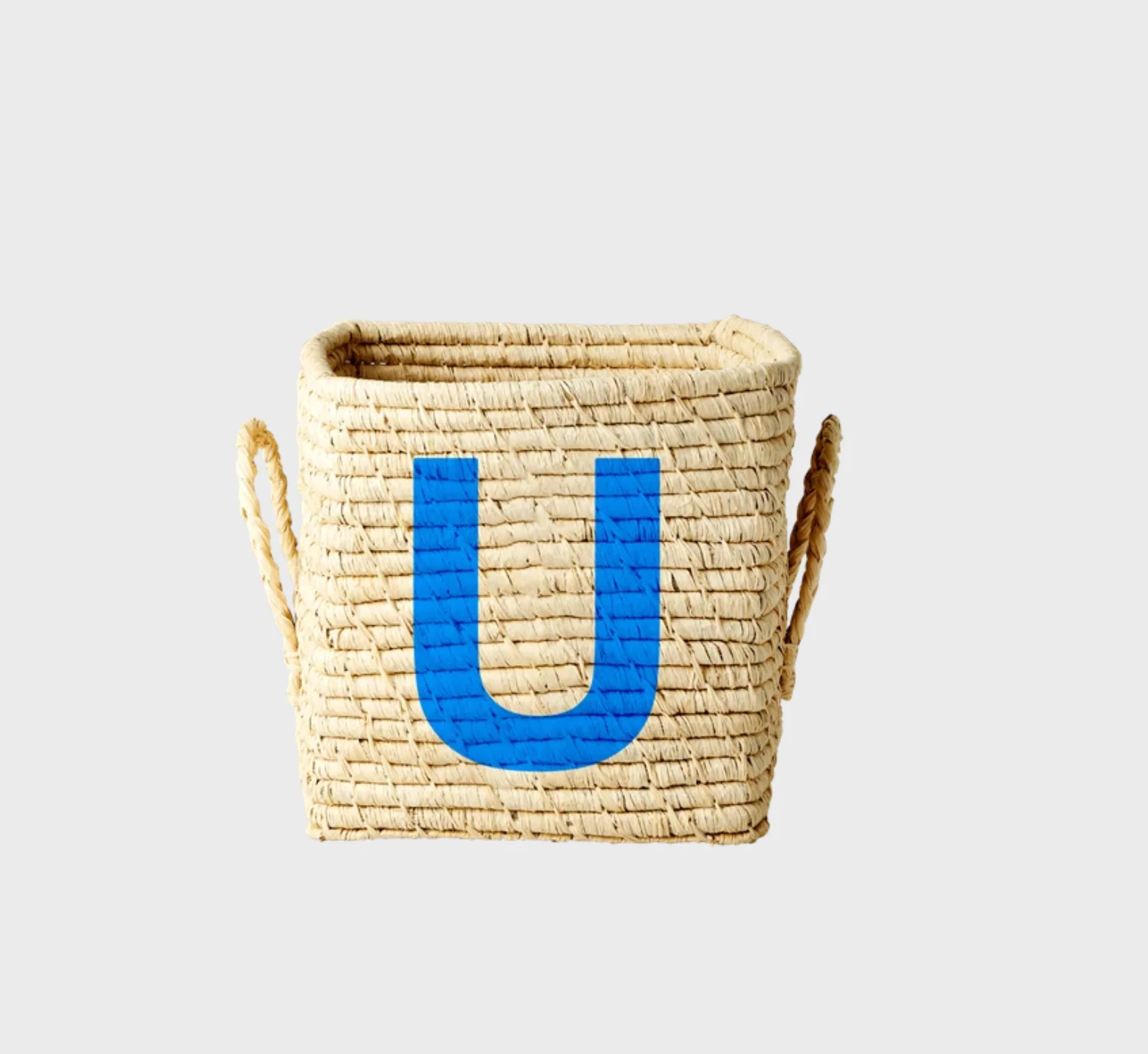 Rice Raffia Alphabets Basket - Image 47