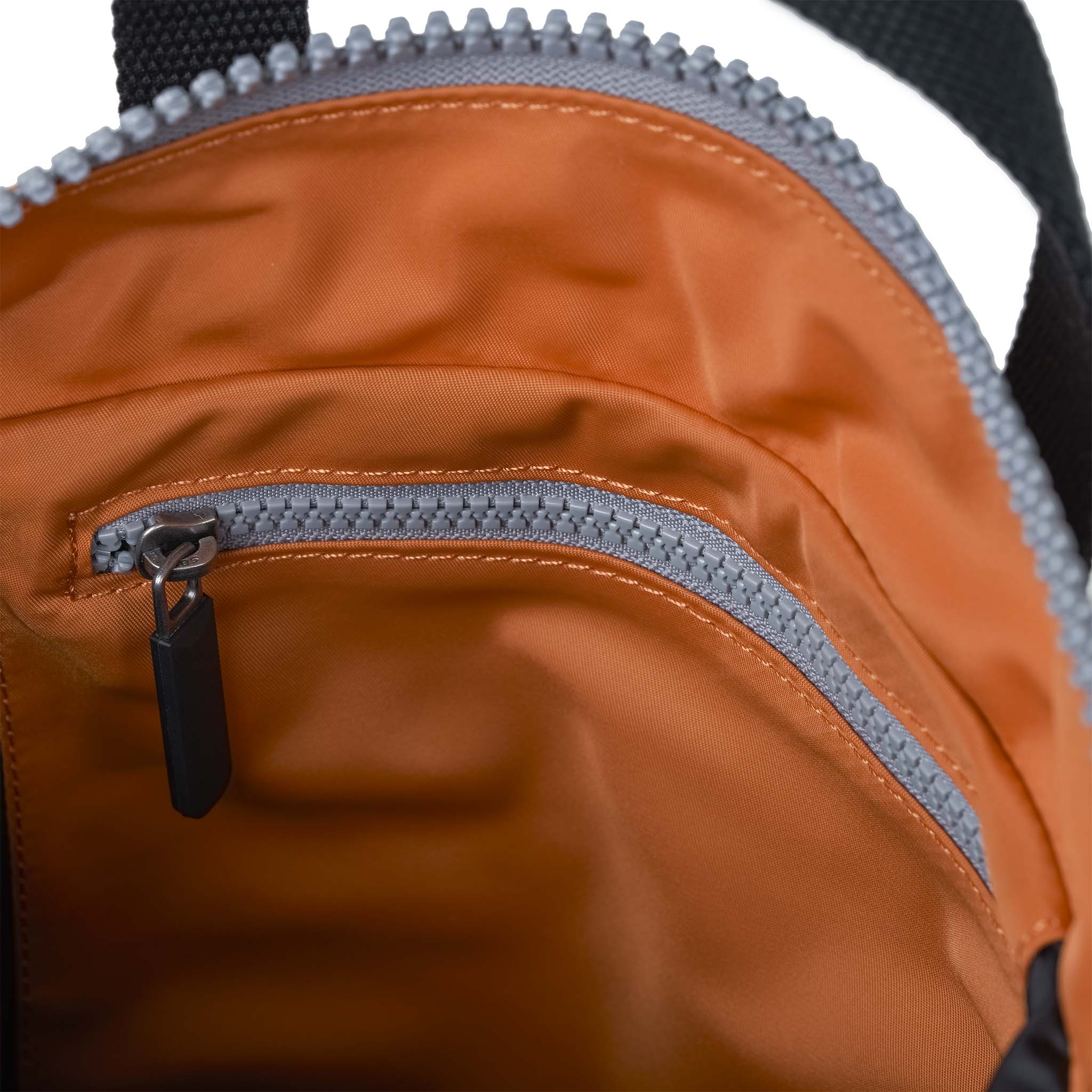 Roka London Black Label, Bantry B Small Rucksack, Burnt Orange (Sustainable Nylon) - Image 7