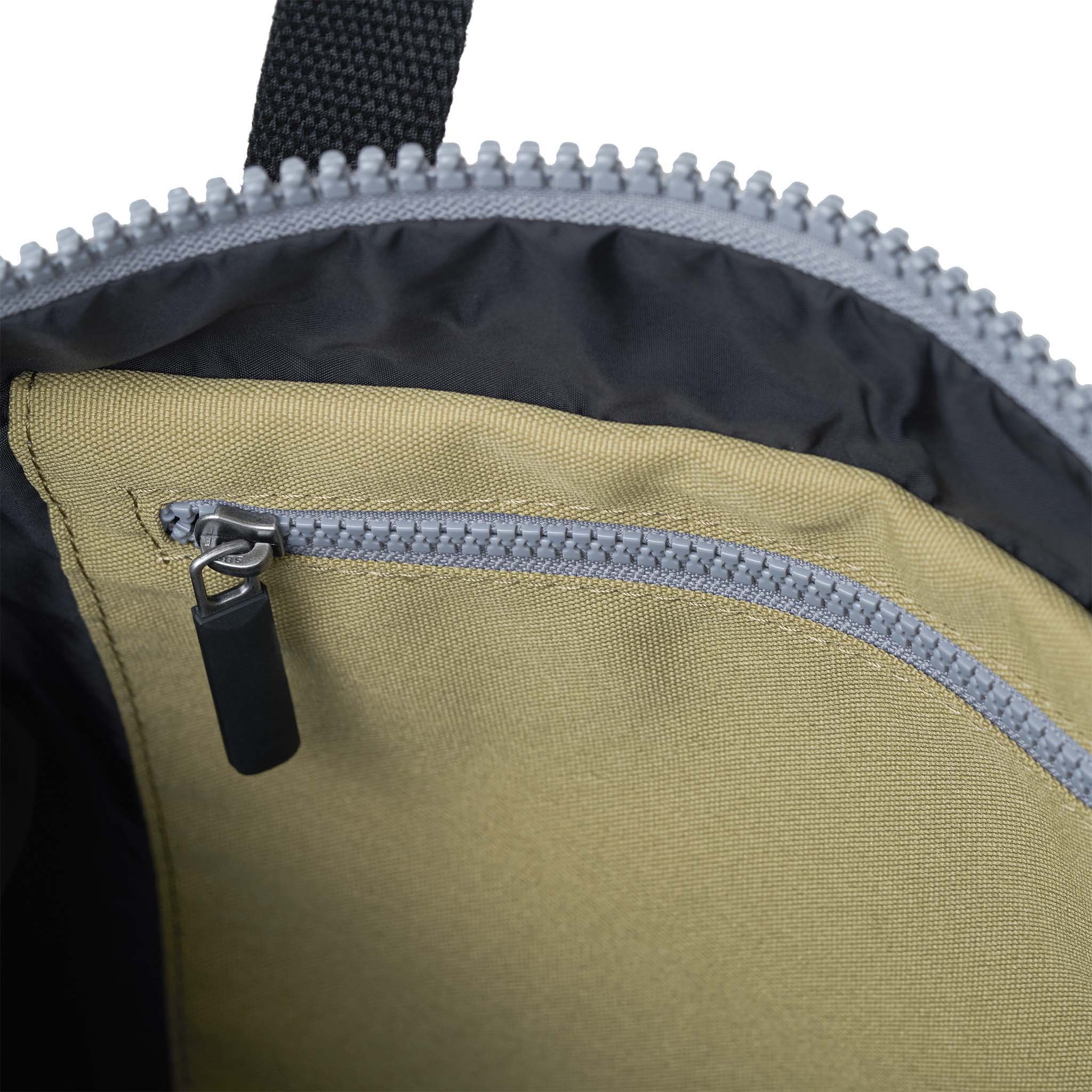 Roka London Black Label, Canfield B Rucksack, Khaki (Sustainable Canvas) - Image 7