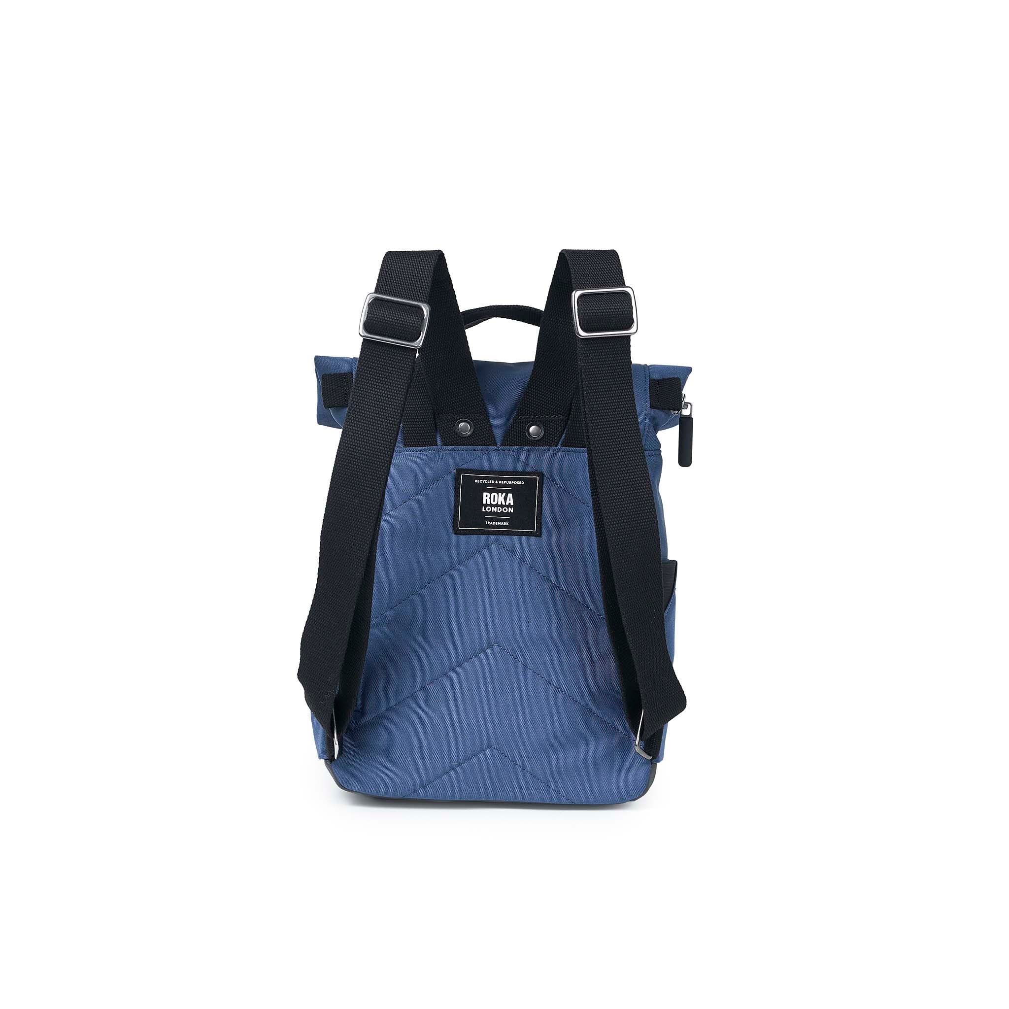 Roka London Black Label, Canfield B Small Rucksack, Pacific (Sustainable Canvas) - Image 3