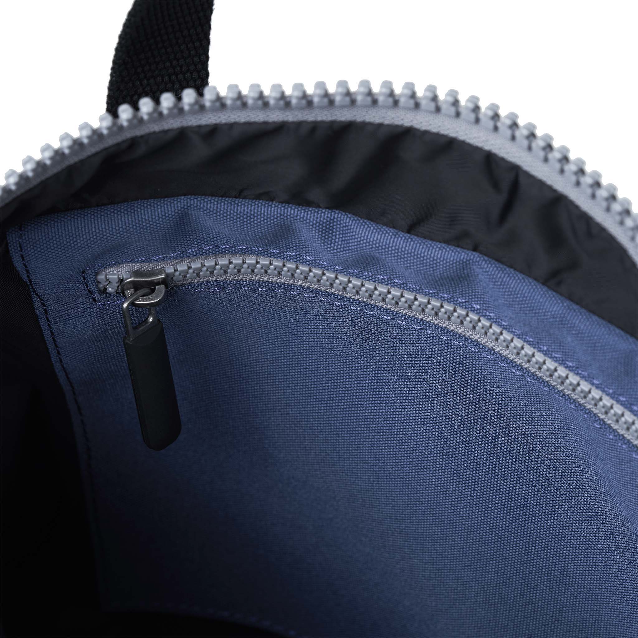 Roka London Black Label, Canfield B Small Rucksack, Pacific (Sustainable Canvas) - Image 7