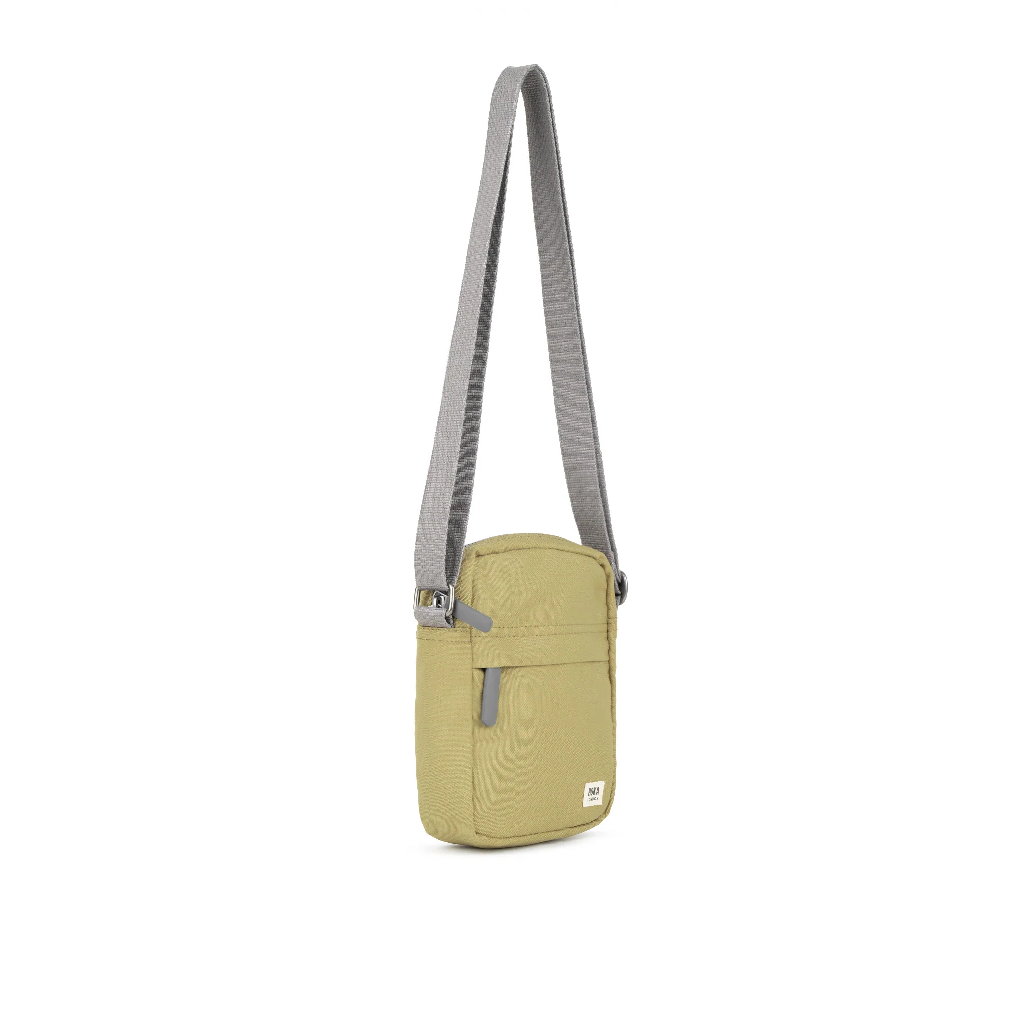 Roka London Bond Crossbody Bag, Khaki (Sustainable Canvas) - Image 2