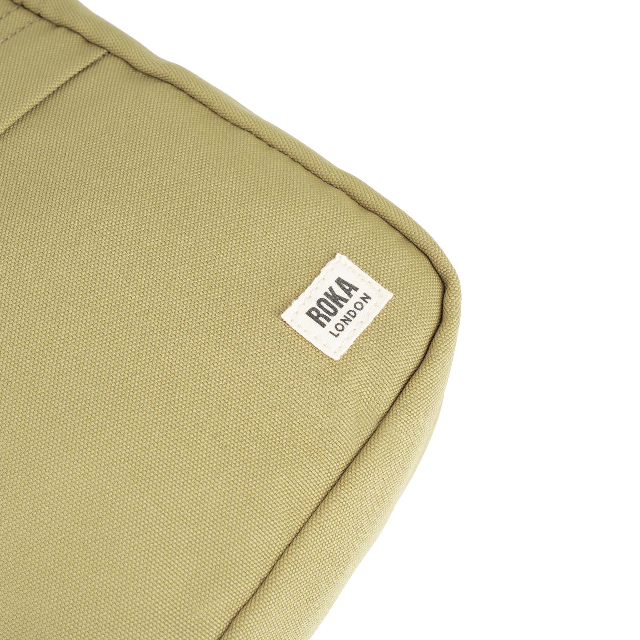 Roka London Bond Crossbody Bag, Khaki (Sustainable Canvas) - Image 4