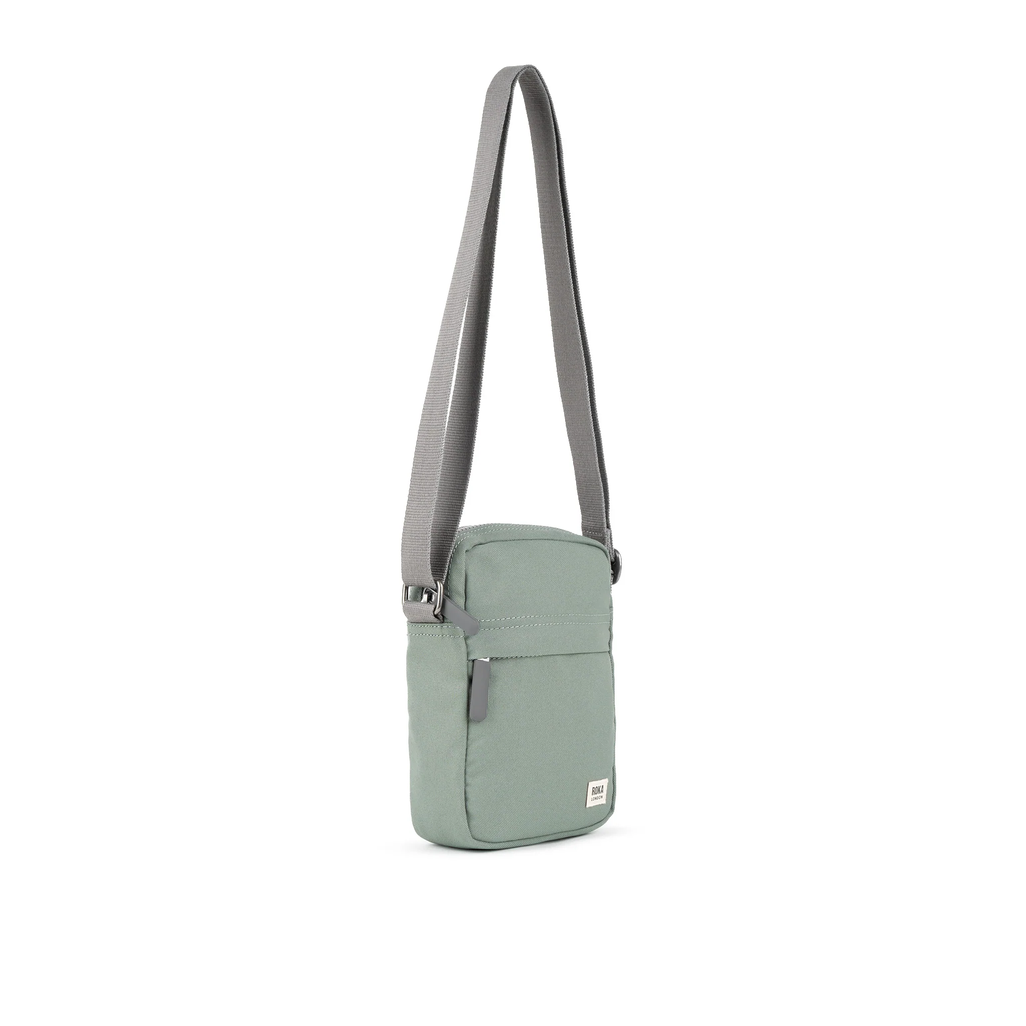 Roka London Bond Crossbody Bag, Pewter (Sustainable Canvas) - Image 2