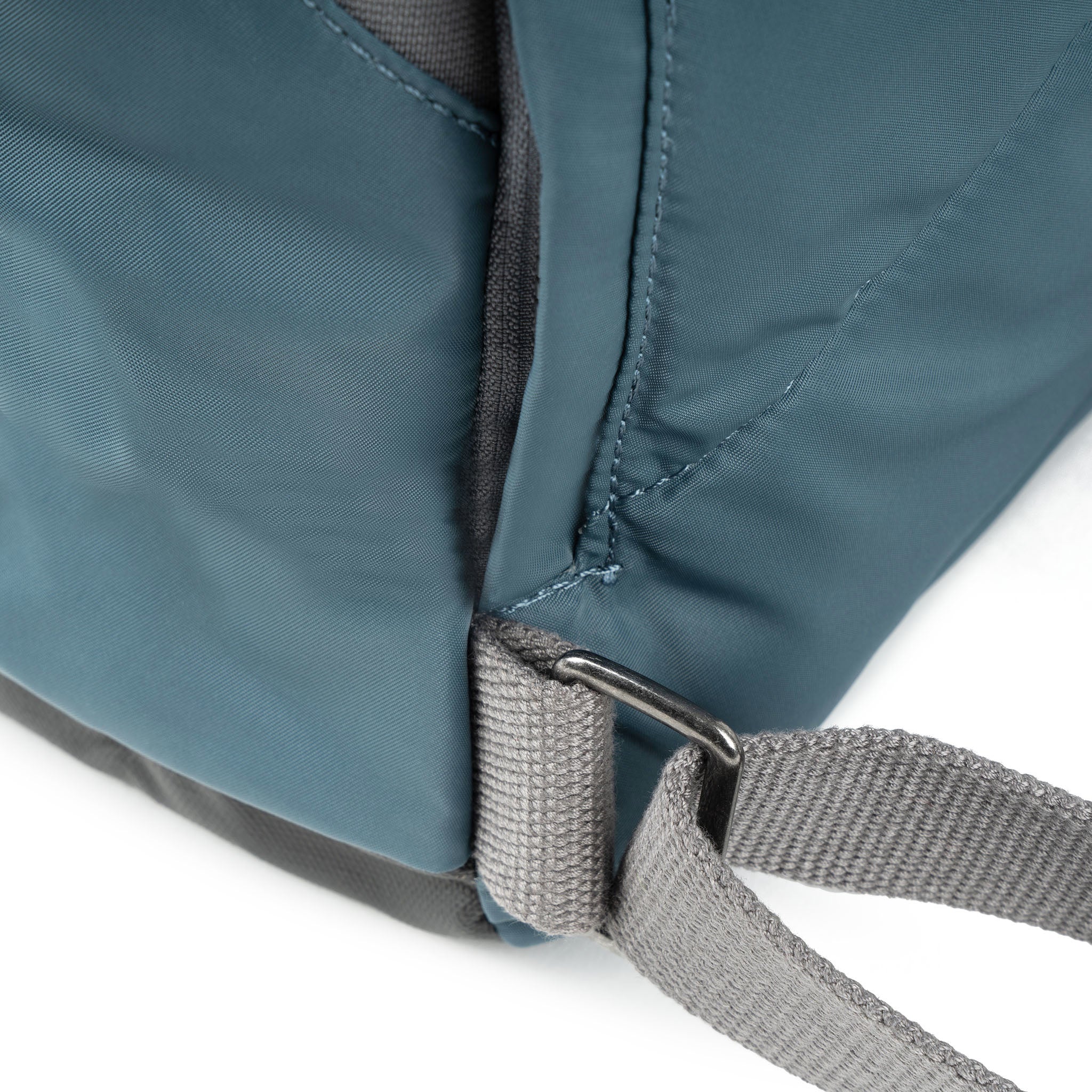 Roka London Canfield B Sustainable Nylon Rucksack, Airforce - Image 4