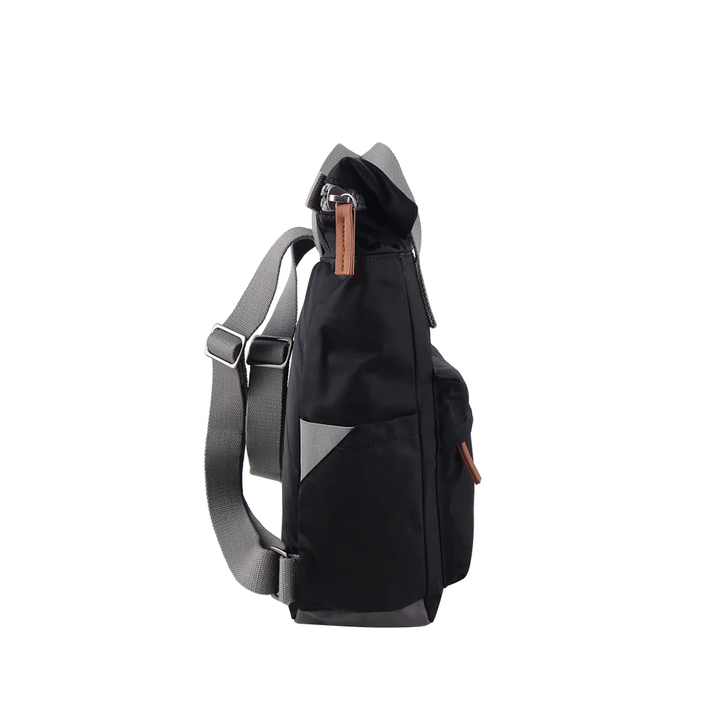 Roka London Canfield B Sustainable Nylon Rucksack, Black - Image 2