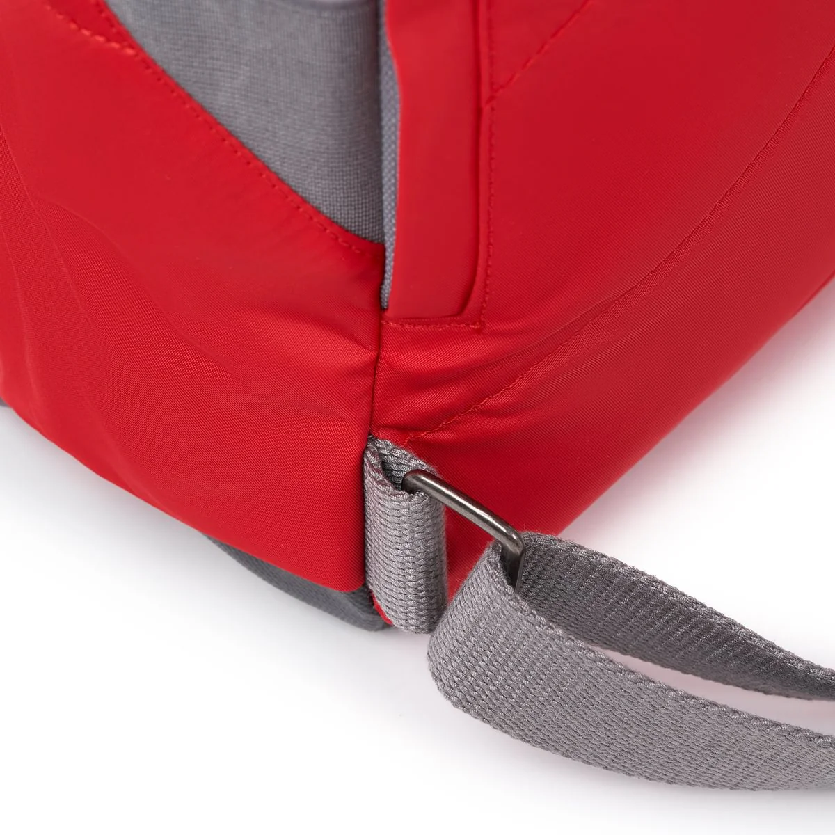 Roka London Canfield B Sustainable Nylon Rucksack, Chilli Oil - Image 6
