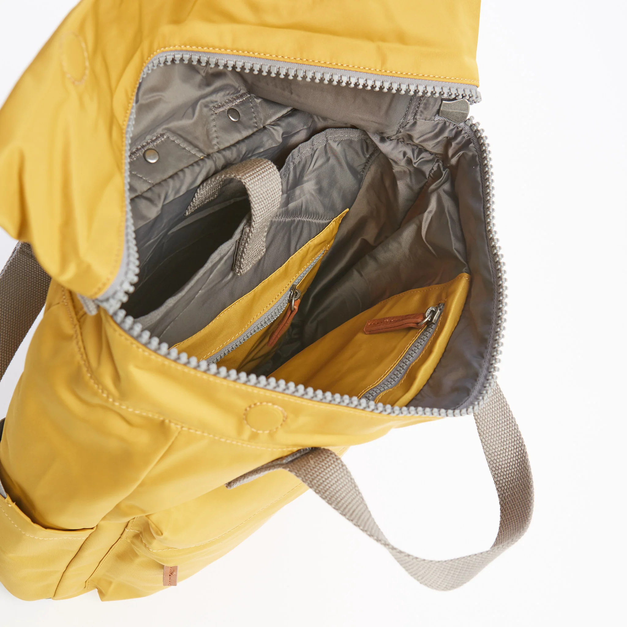 Roka London Canfield B Nylon Rucksack, Corn - Image 5