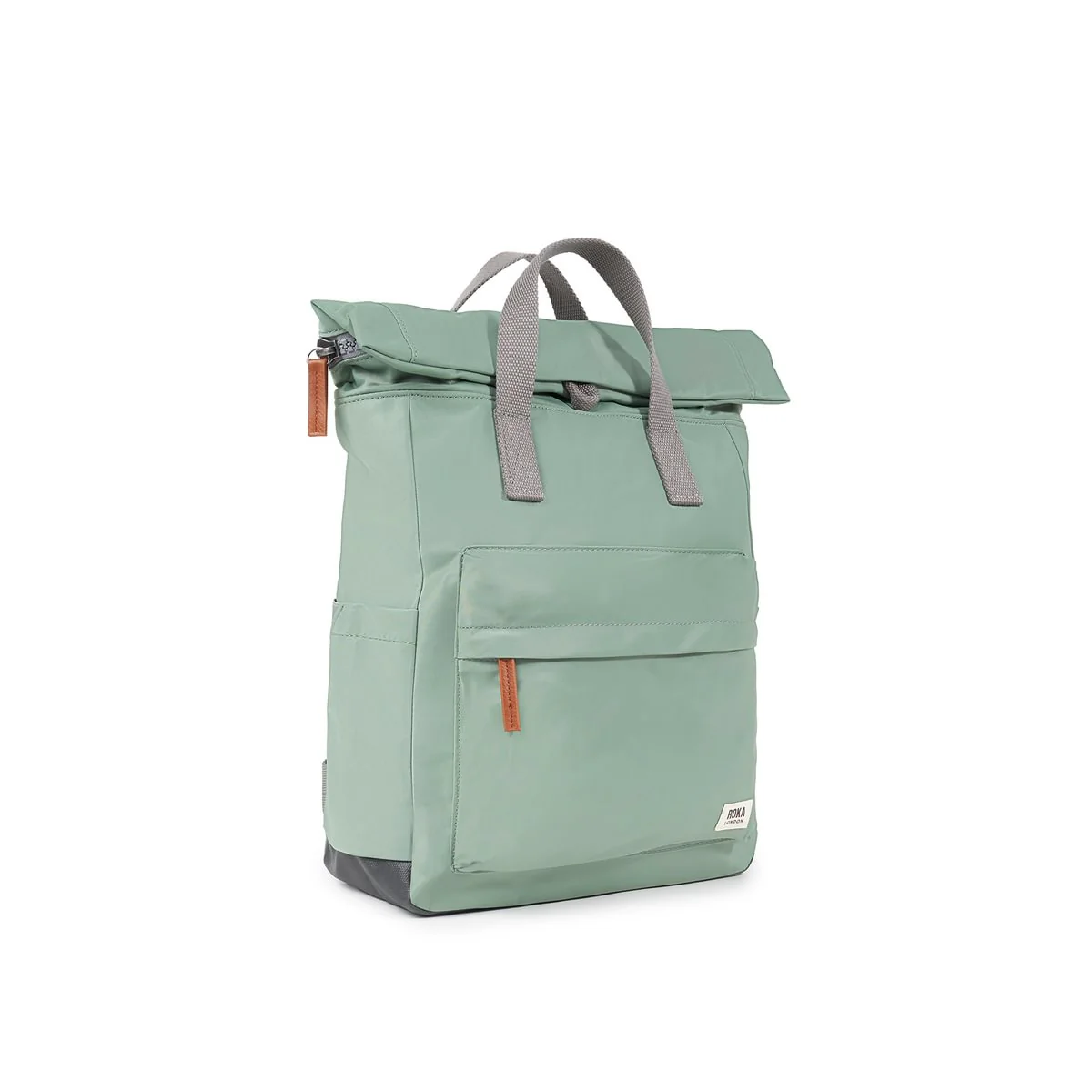Roka London Canfield B Sustainable Nylon Rucksack, Frost - Image 2
