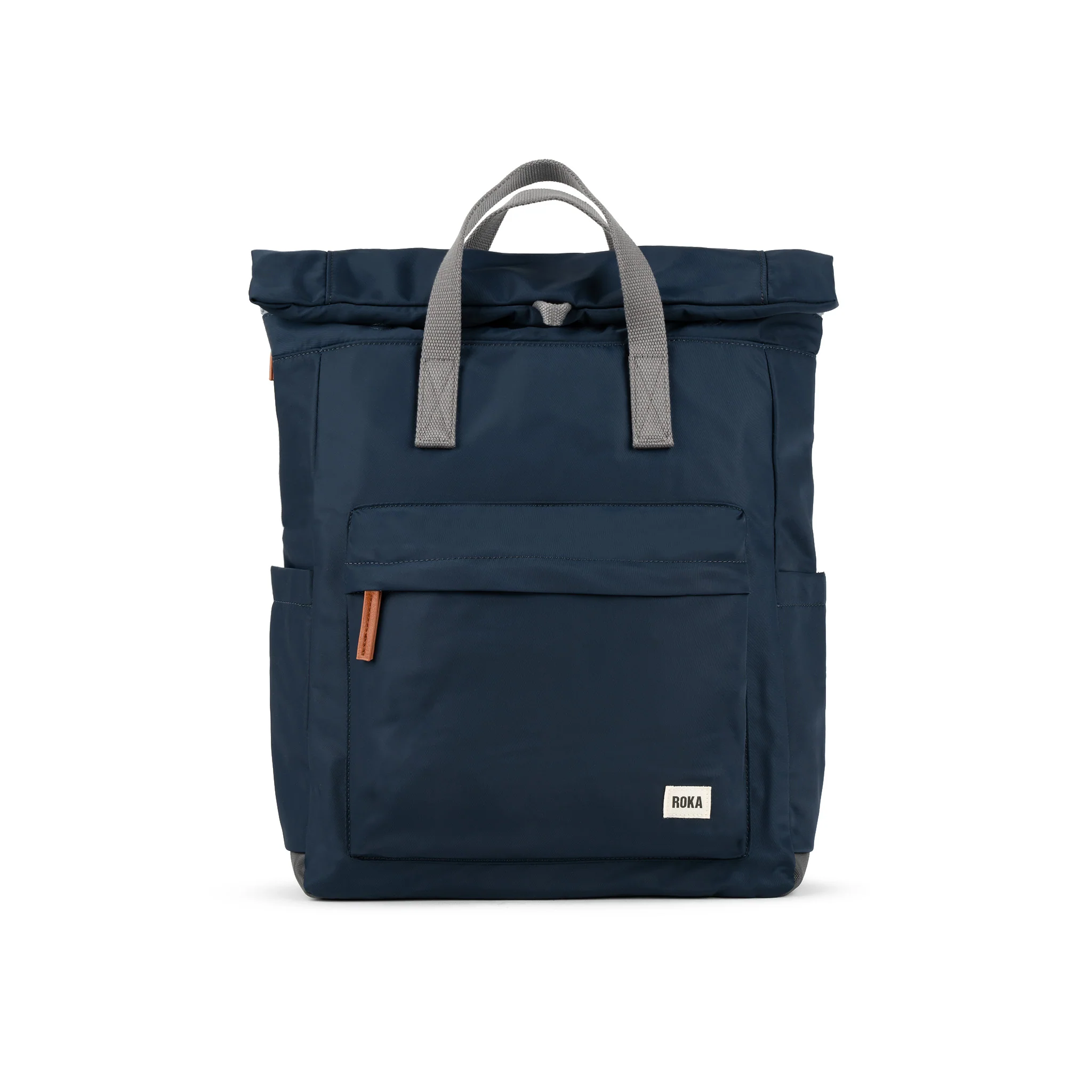 Roka London Canfield B Sustainable Nylon Rucksack, Midnight - Image 10