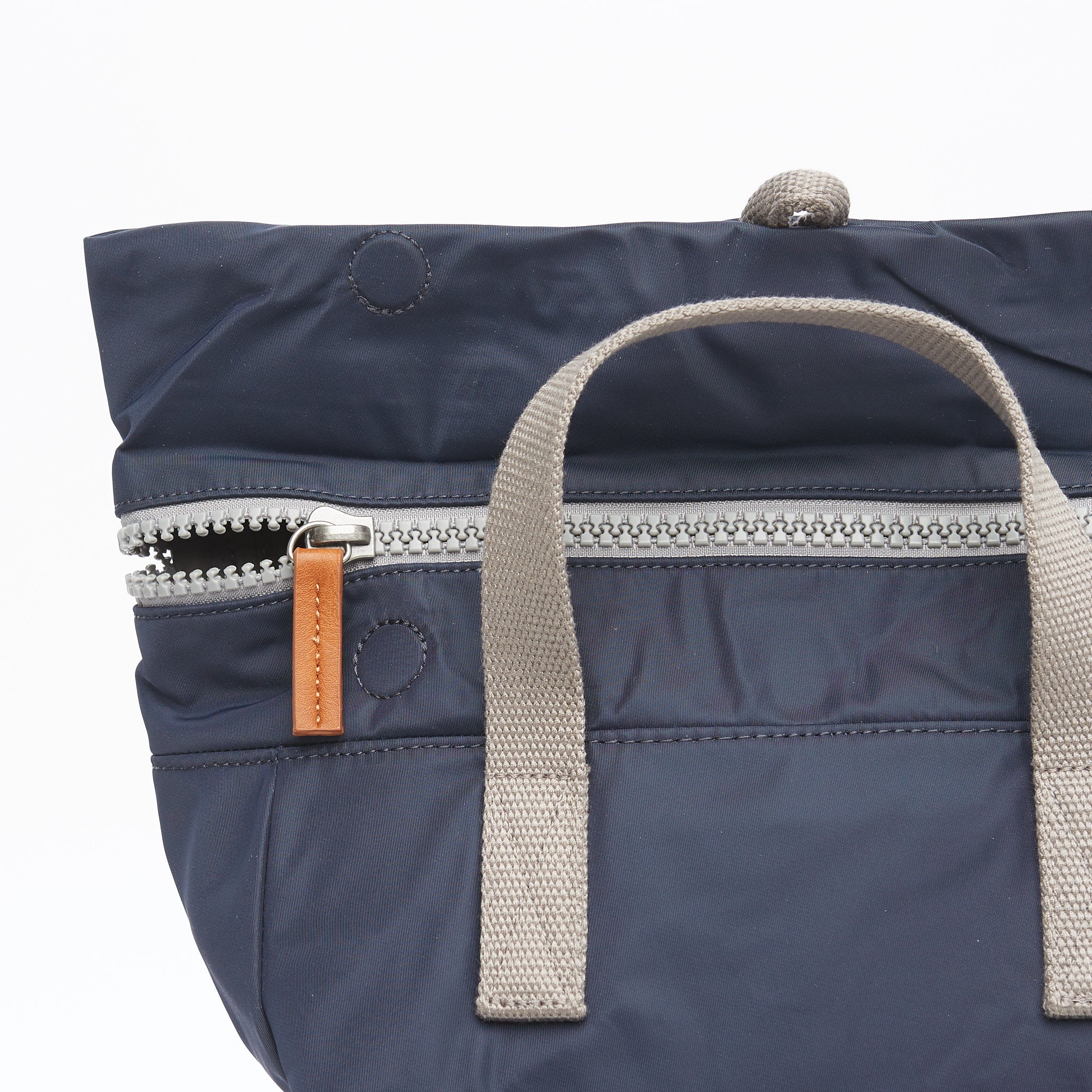 Roka London Canfield B Sustainable Nylon Rucksack, Midnight - Image 4