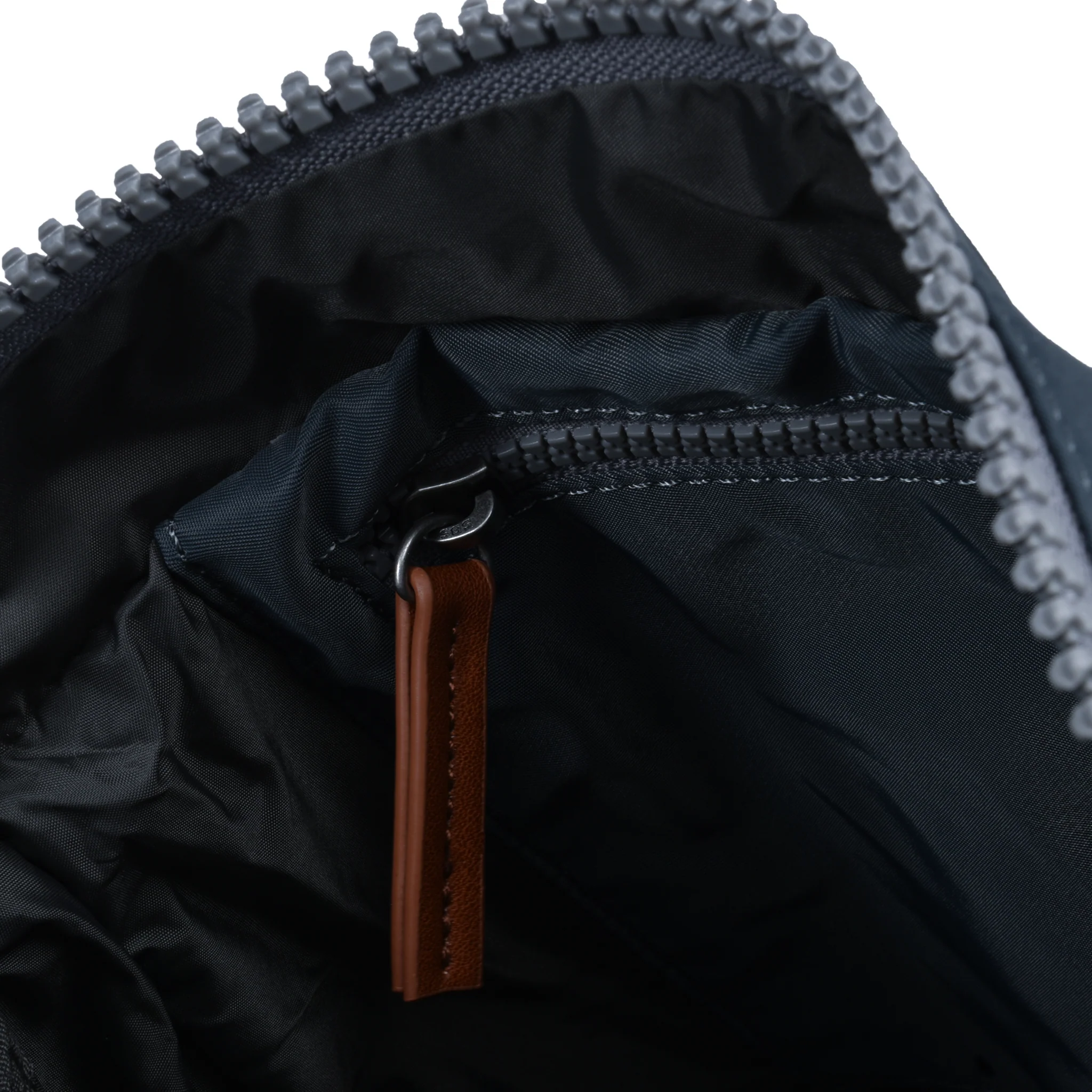 Roka London Canfield B Sustainable Nylon Rucksack, Smoke - Image 5