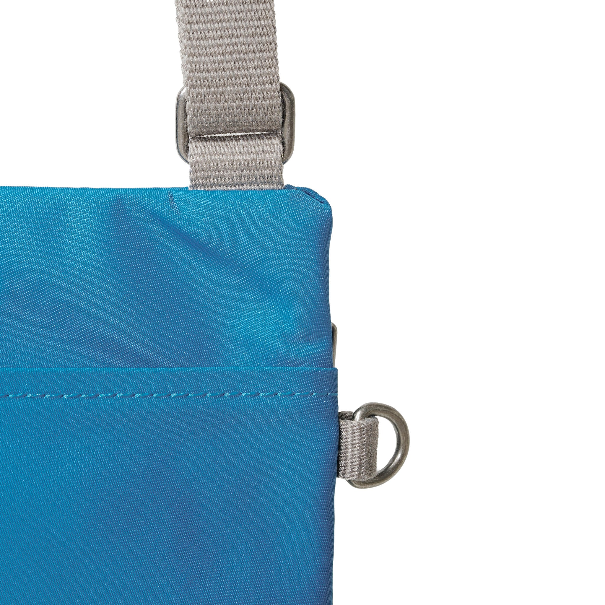 Roka London Chelsea Crossbody Phone Bag, Seaport (Recycled Nylon) - Image 4