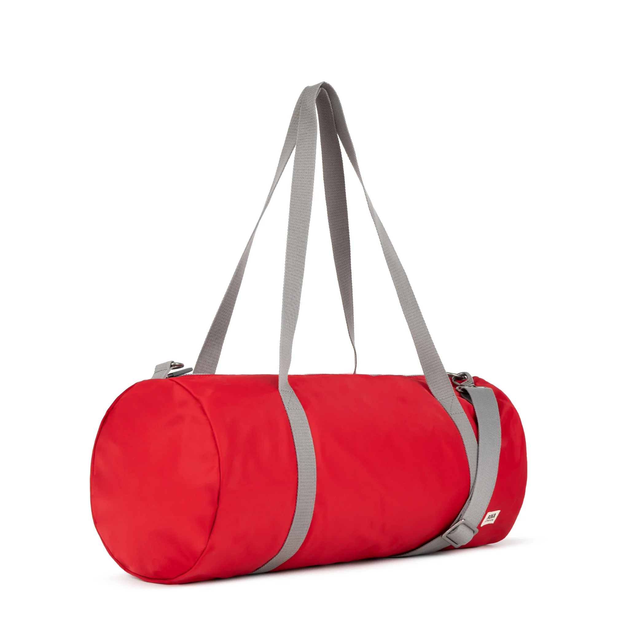 Roka London City Barrel Bag, Cranberry (Recycled Nylon) - Image 2