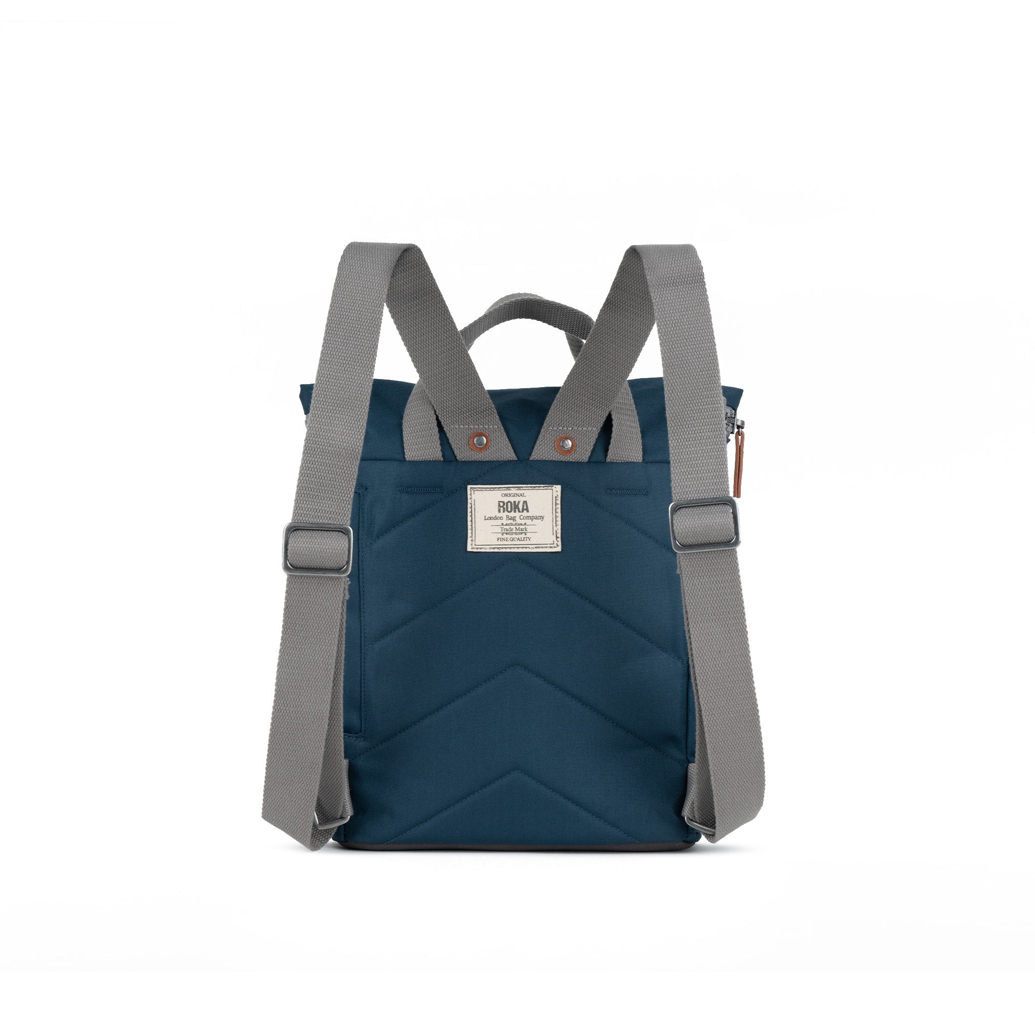 Roka London Finchley Rucksack, Pacific (Sustainable Canvas) - Image 3