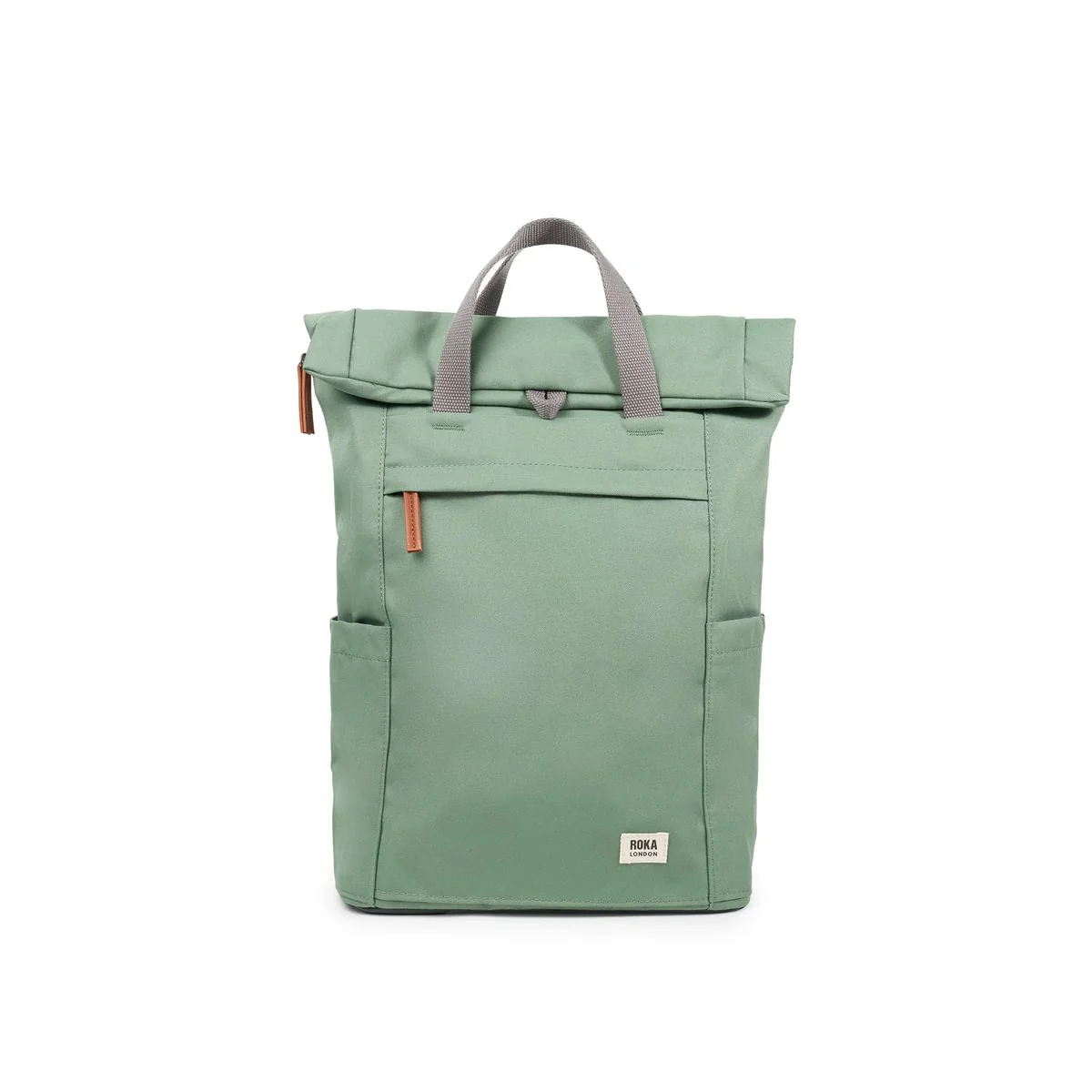 Roka London Finchley Sustainable Canvas Rucksack, Frost