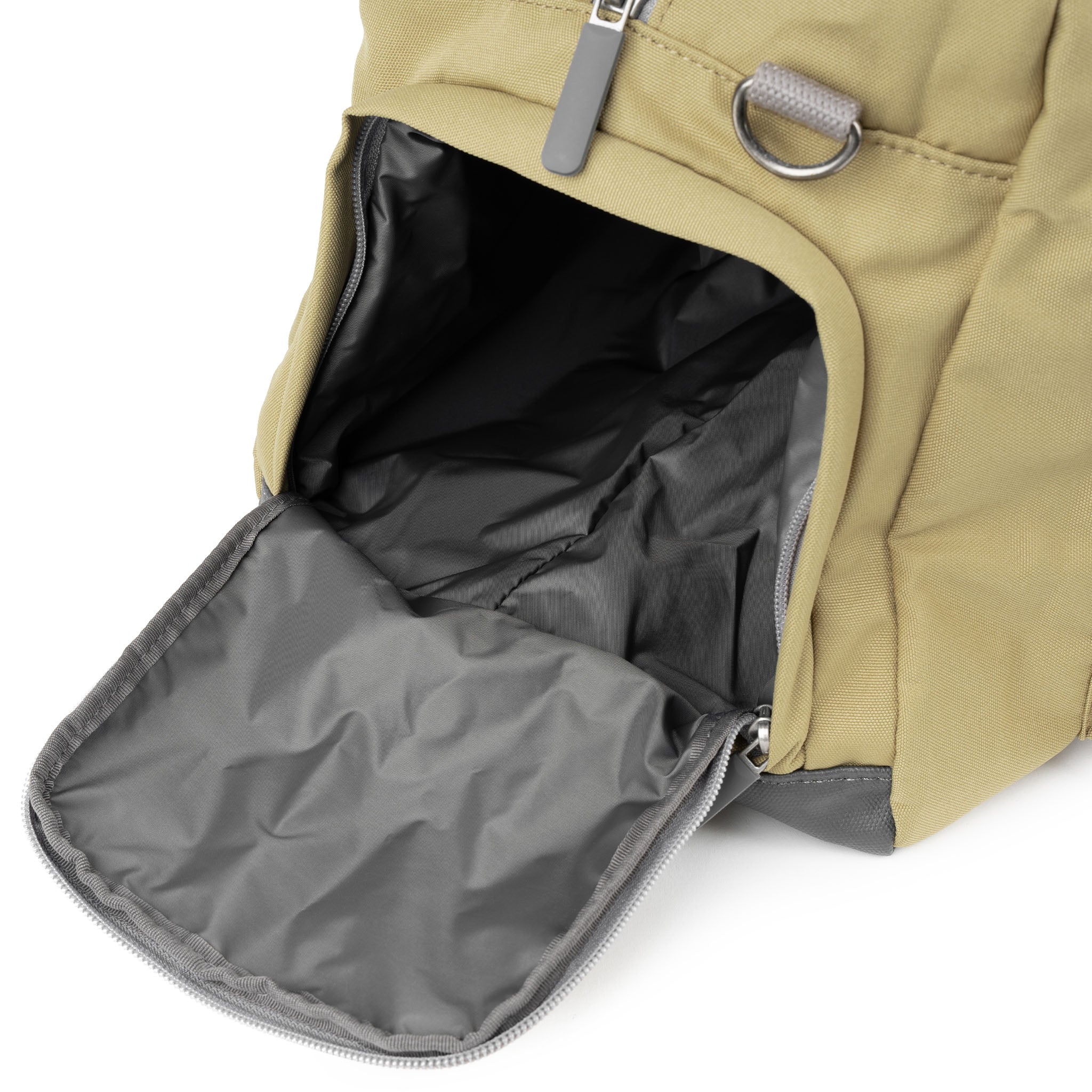 Roka London Gatwick Large Duffel  Bag, Khaki (Recycled Canvas) - Image 6