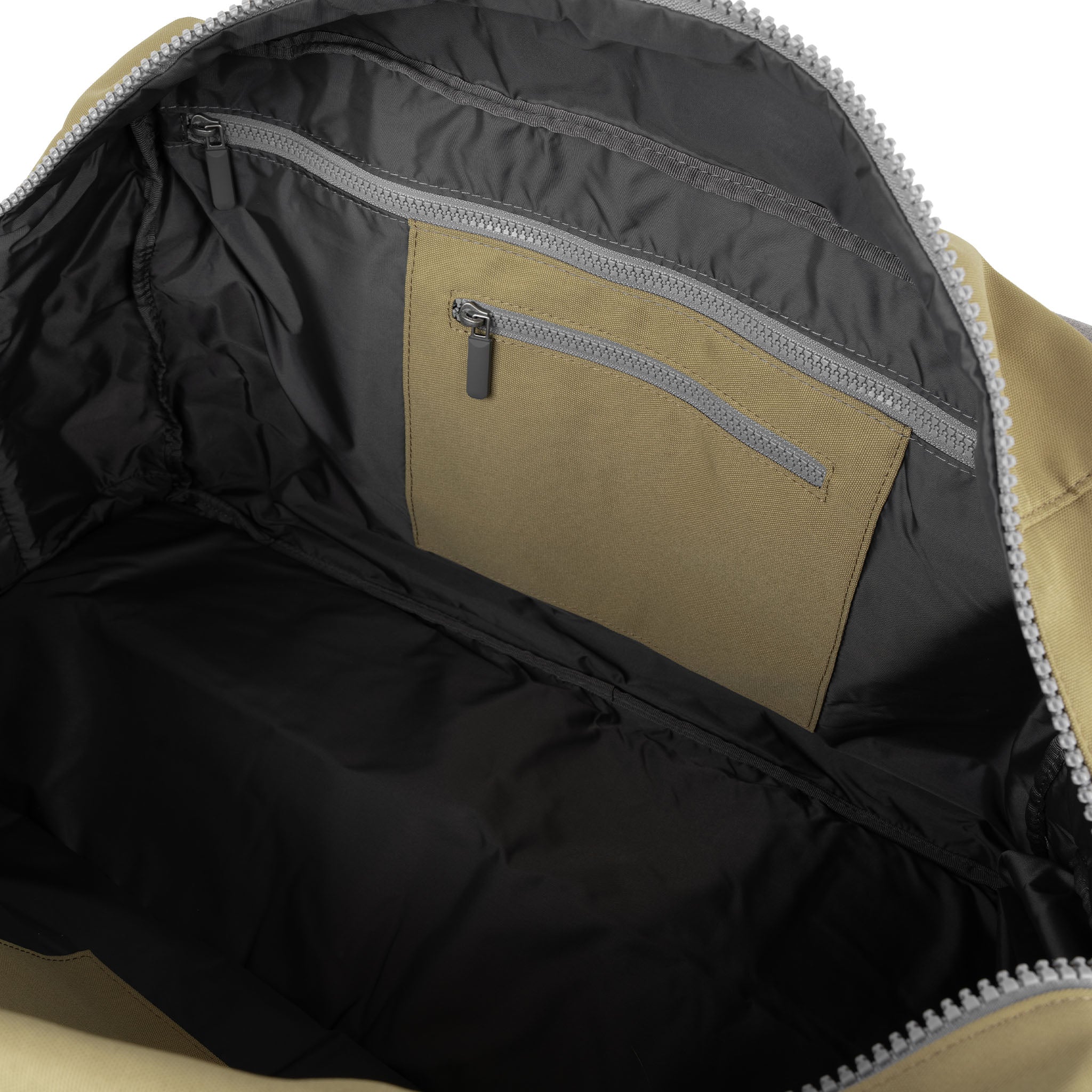 Roka London Gatwick Large Duffel  Bag, Khaki (Recycled Canvas) - Image 7