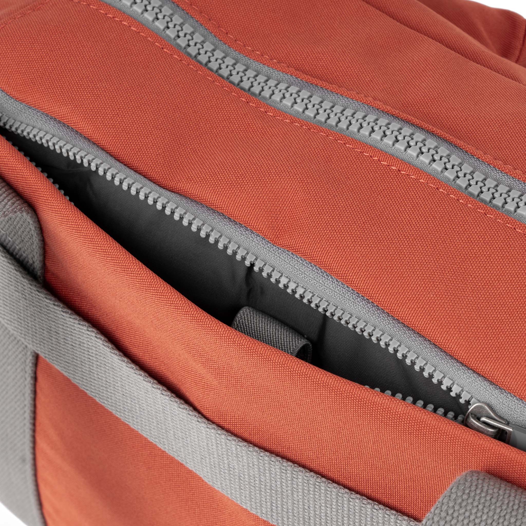 Roka London Gatwick Small Duffel  Bag, Rooibos (Recycled Canvas) - Image 6