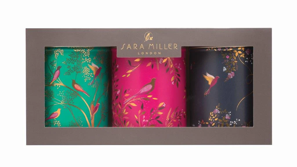 Sara Miller Round Storage Canisters Chelsea, Birds Of Paradise (Set of 3) - Image 5