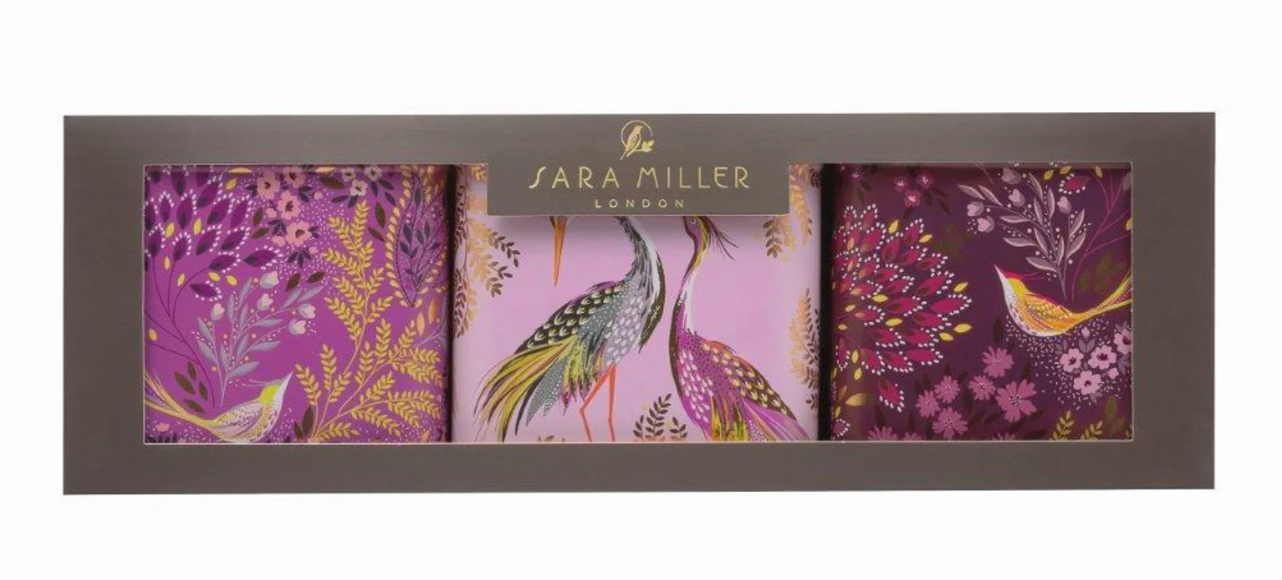 Sara Miller Square Storage Canisters Haveli Garden, Set of 3 - Image 3