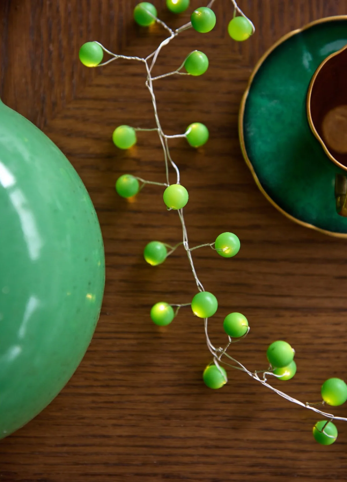 Snowberry LED Fairy Lights, Green(Mains Powered) - Image 3