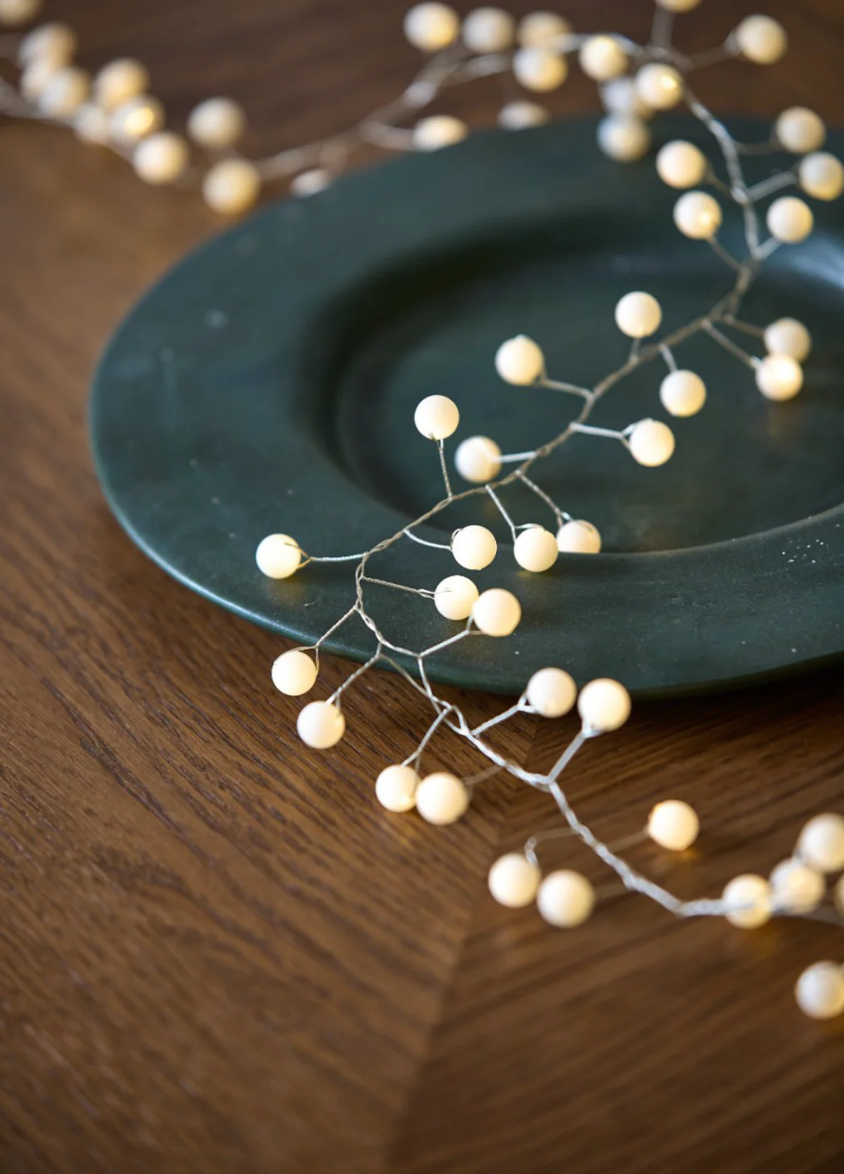 Snowberry LED Fairy Lights,White (Battery Operated) - Image 3