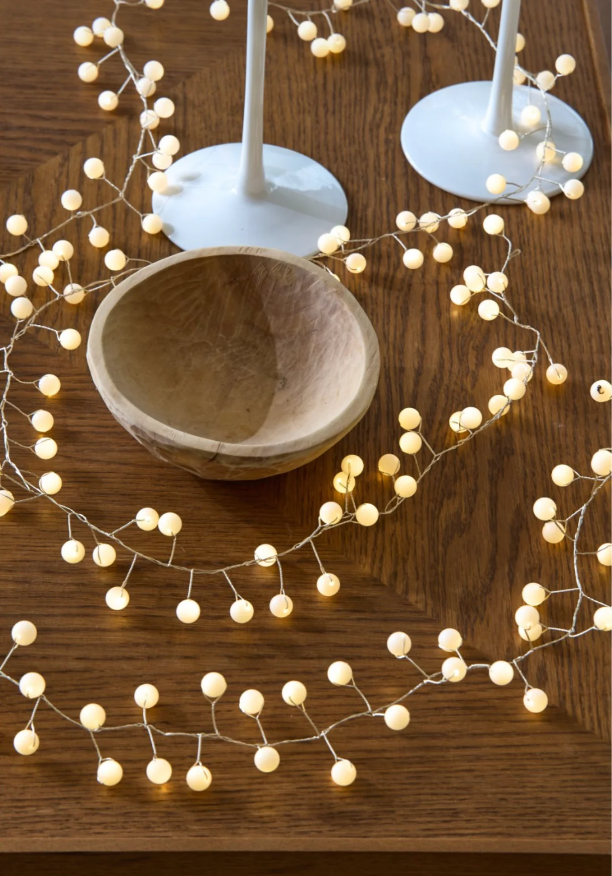 Snowberry LED Fairy Lights, White(Mains Powered) - Image 3