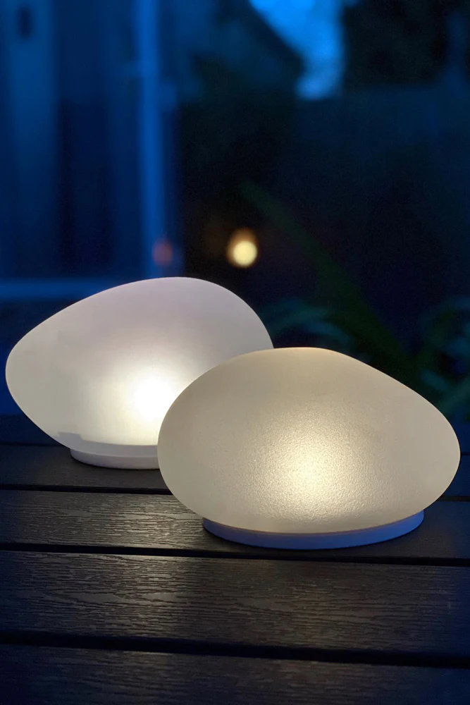 Solar Powered Glass Pebble Light - Image 2