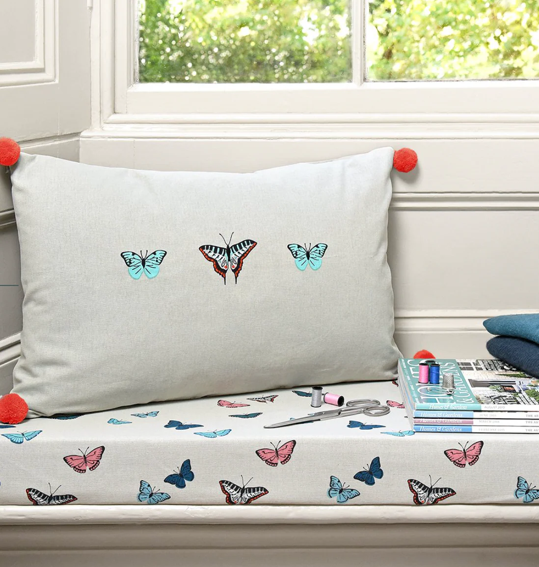 Sophie Allport Cushion Butterflies - Image 2