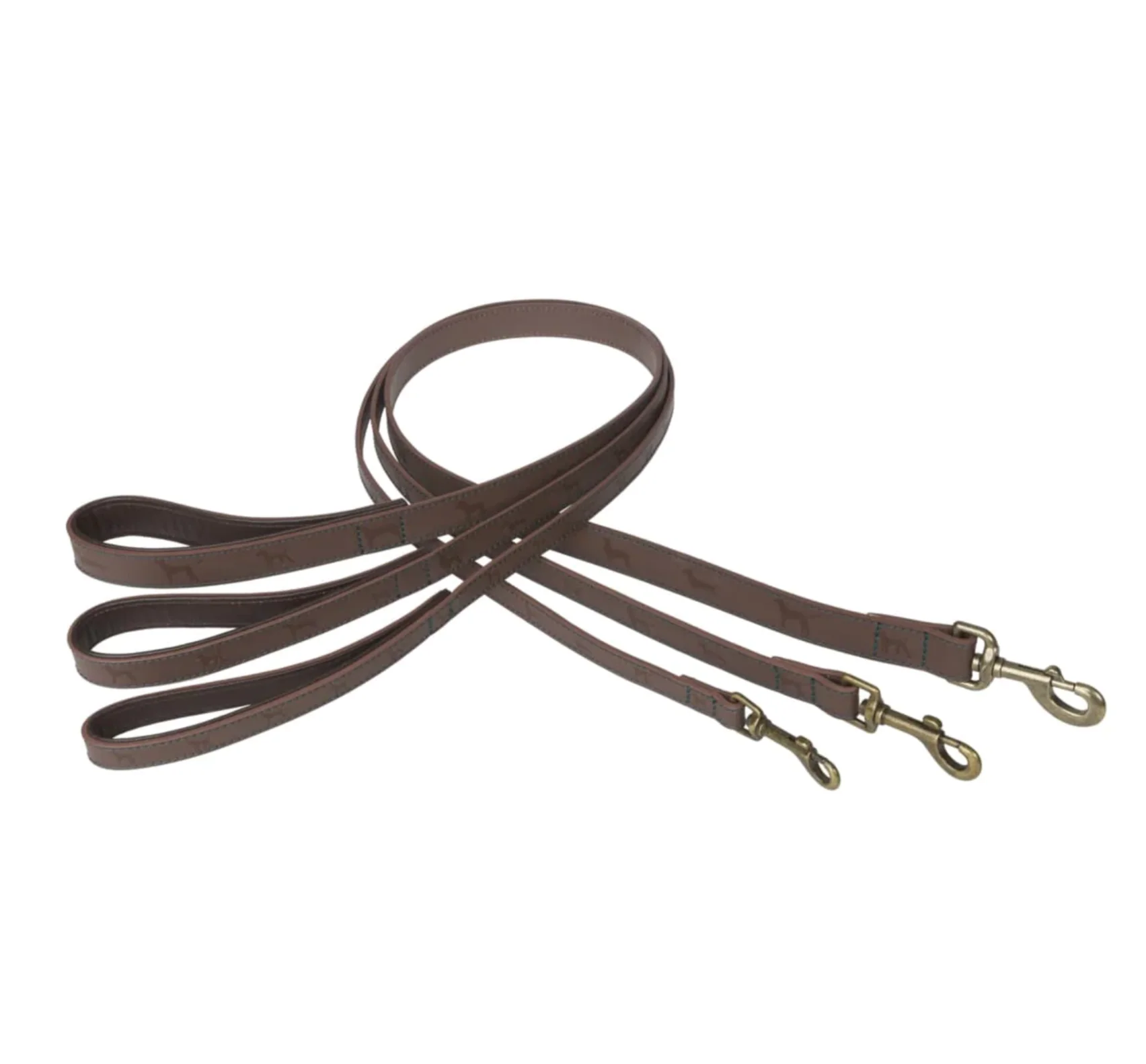 Sophie Allport Leather Dog Lead, Woof - Image 2