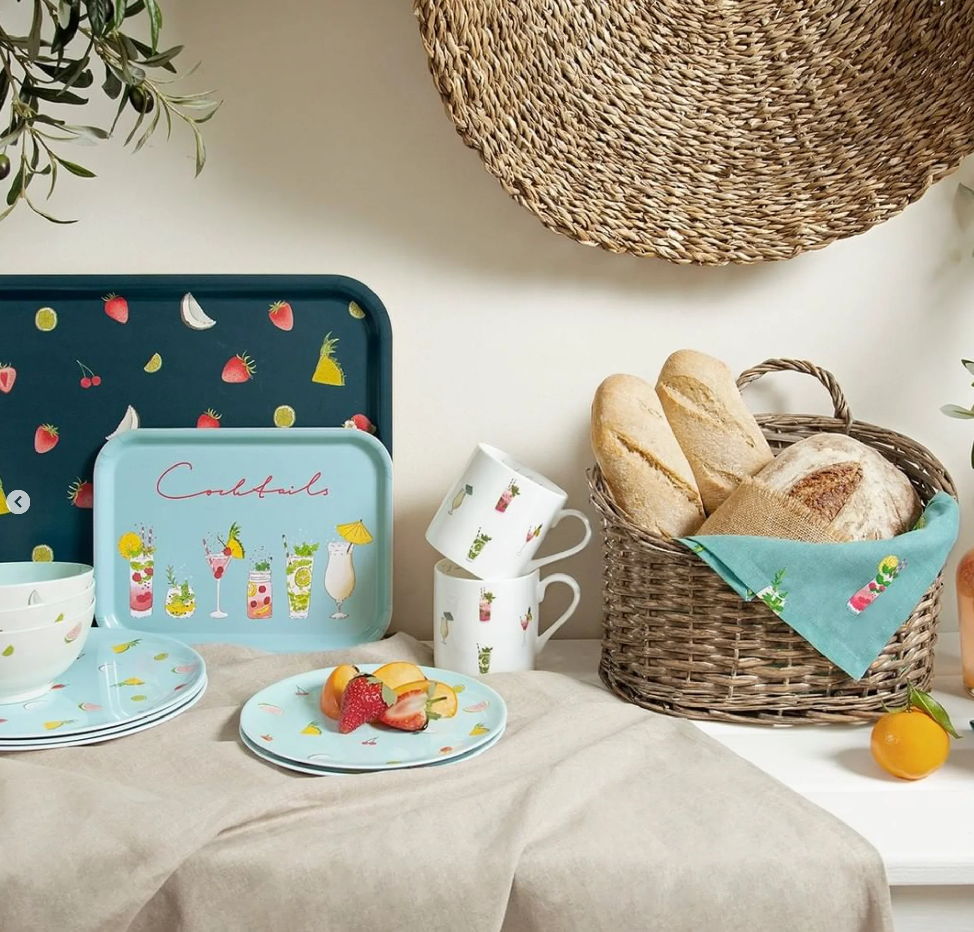 Sophie Allport Melamine Side plate, Cocktails - Image 5