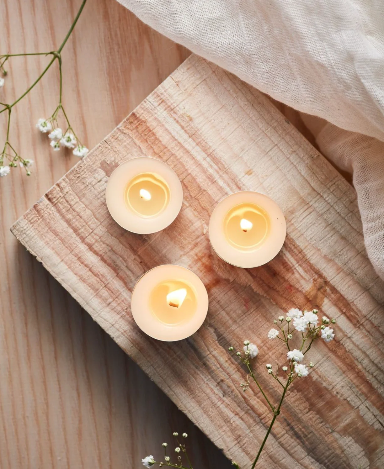 St Eval Fig Tree Scented Tealights, (Set Of 9) - Image 4