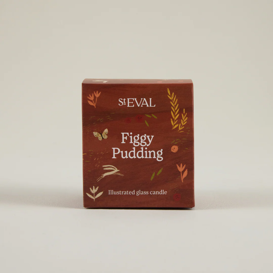 St Eval Figgy Pudding Scented Candle ,Wonderland Glass - Image 2
