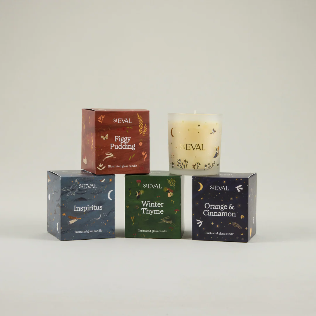 St Eval Figgy Pudding Scented Candle ,Wonderland Glass - Image 4