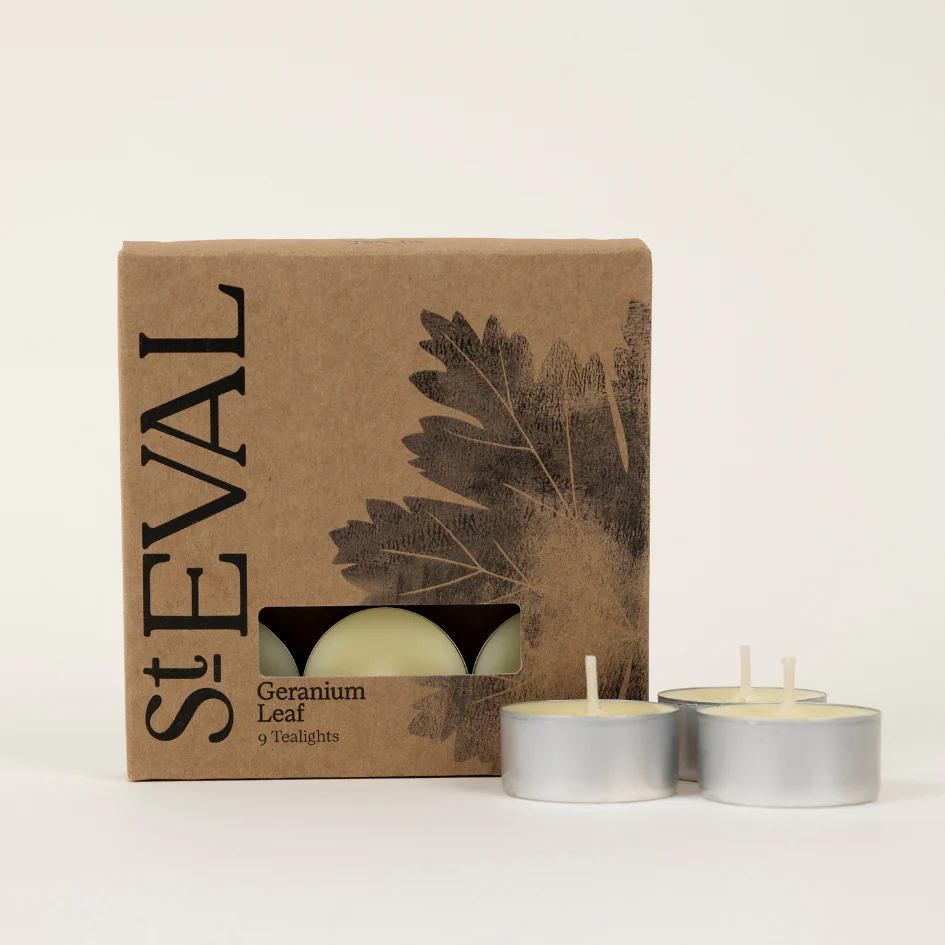 St Eval Geranium Leaf Scented Tealights, (Set Of 9) - Image 2