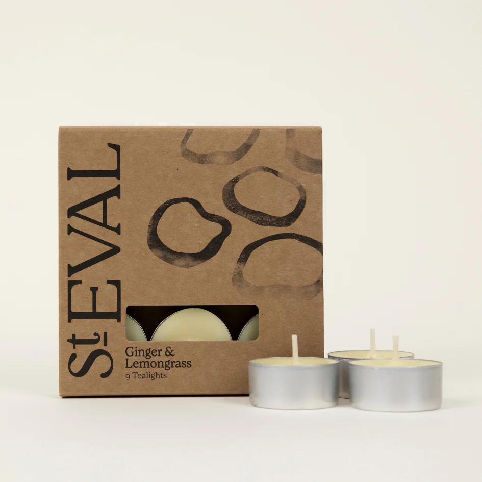 St Eval Ginger & Lemongrass Scented Tealights, (Set Of 9) - Image 2