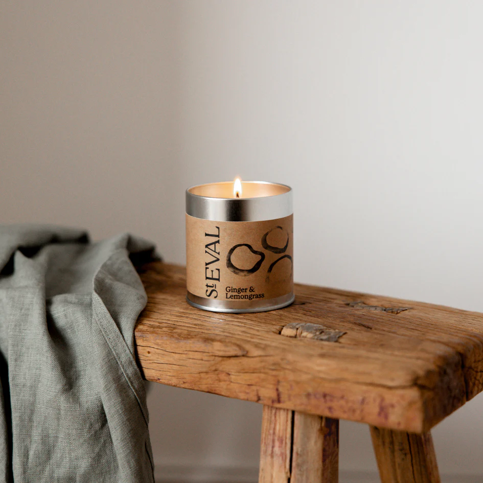 St Eval Ginger & Lemongrass Scented Tin Candle - Image 4