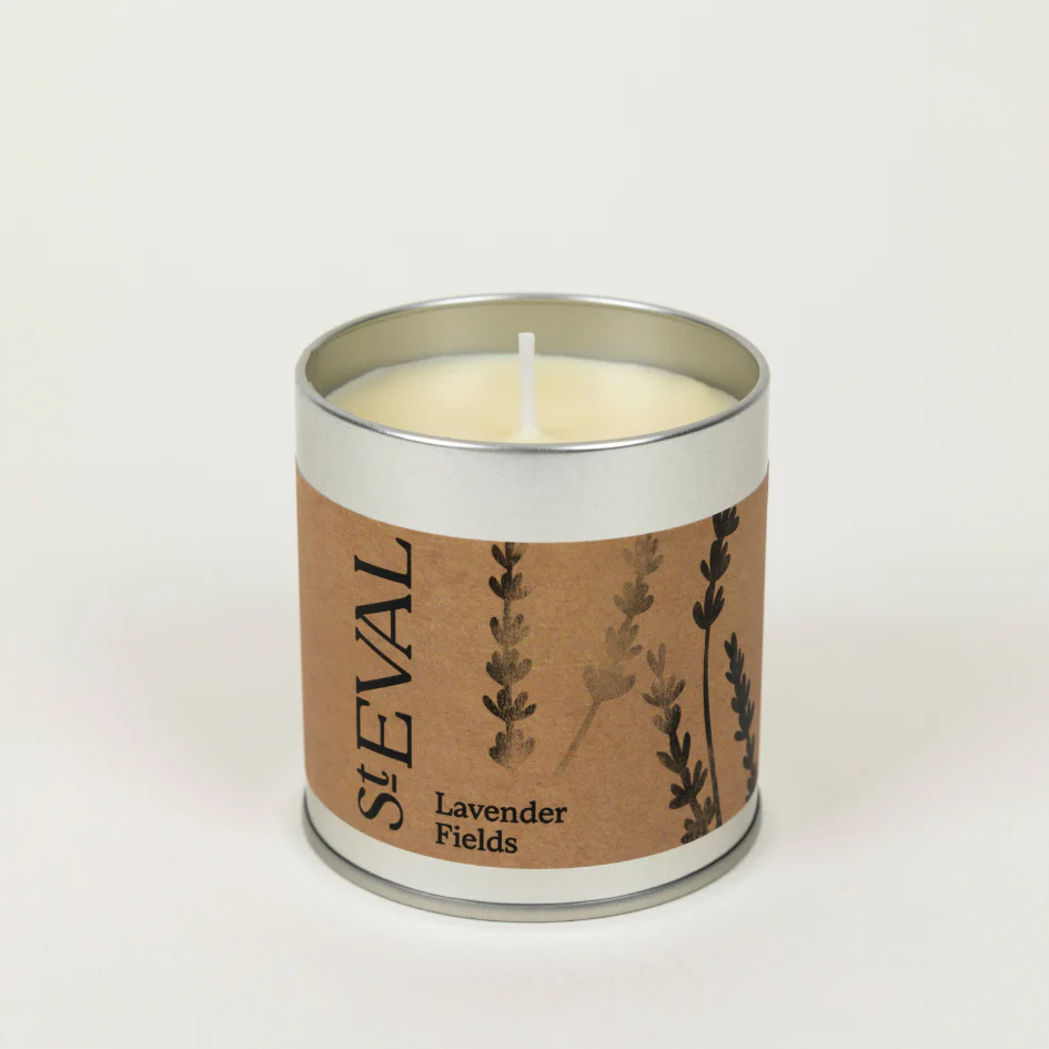 St Eval Lavender Fields Scented Tin Candle - Image 2