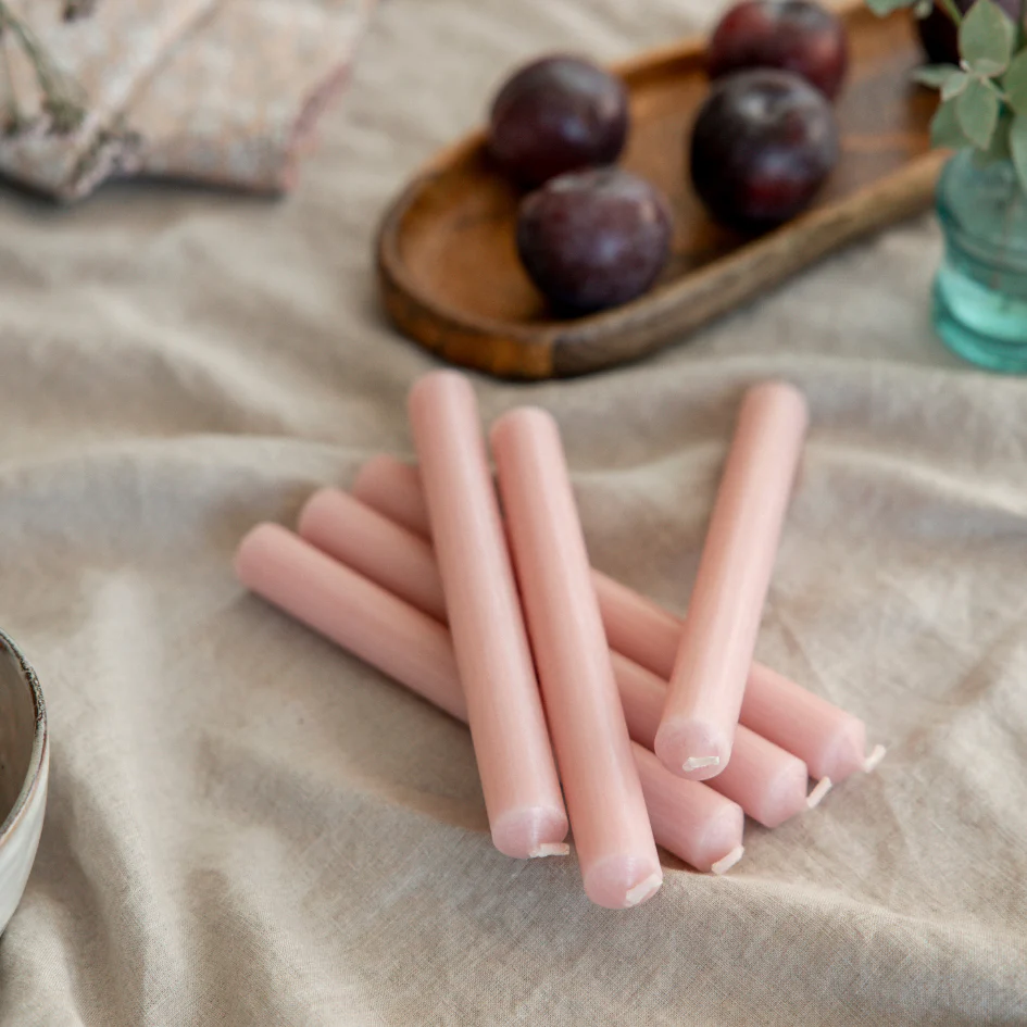 St Eval Unscented Dinner Candle, Rose Quartz (Pack Of 6) - Image 5