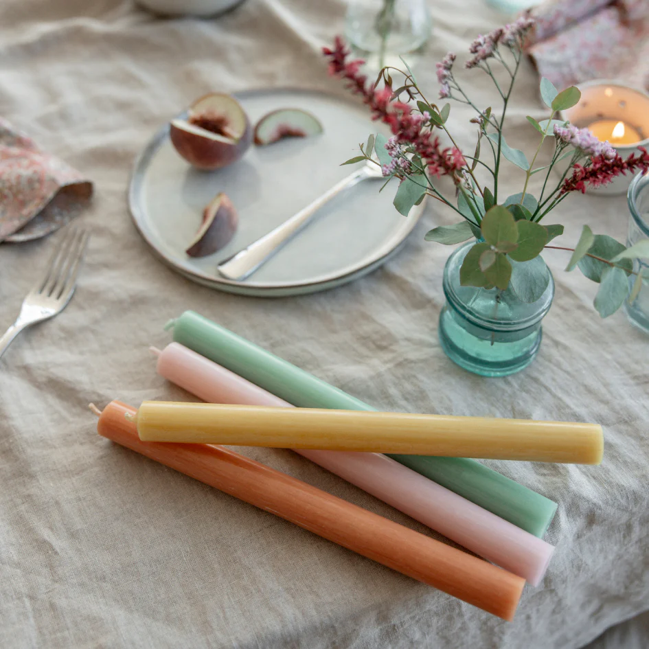 St Eval Unscented Dinner Candle, Rose Quartz (Pack Of 6) - Image 6