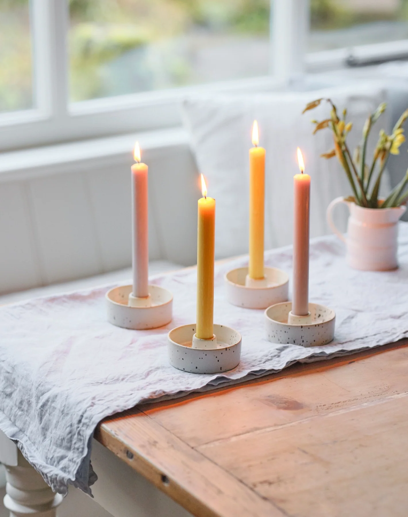 St Eval Unscented Dinner Candle, Rose Quartz (Pack Of 6) - Image 7