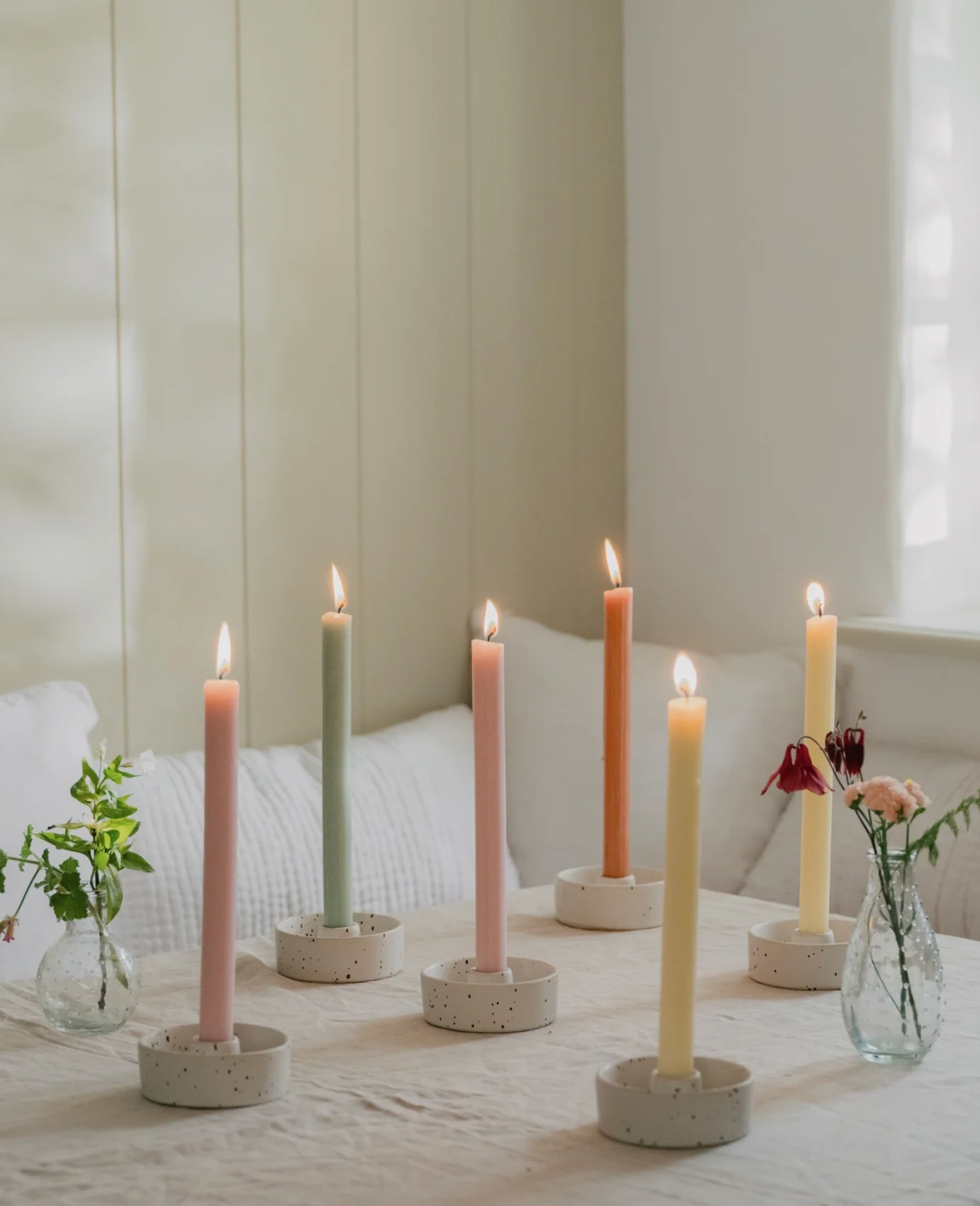 St Eval Unscented Dinner Candle, Terracotta  (Pack Of 6) - Image 4