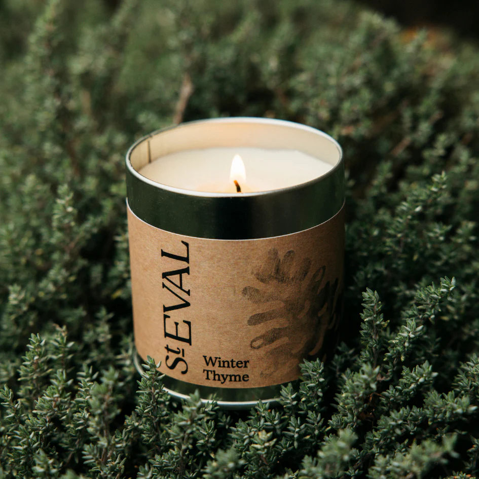 St Eval Winter Thyme Scented Tin Candle - Image 3