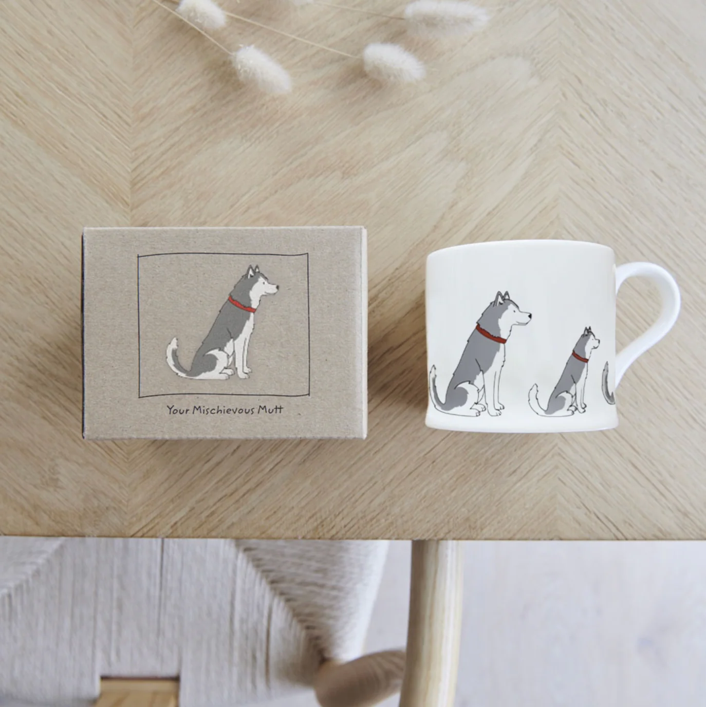 Sweet William Ceramic Mug, Husky - Image 4
