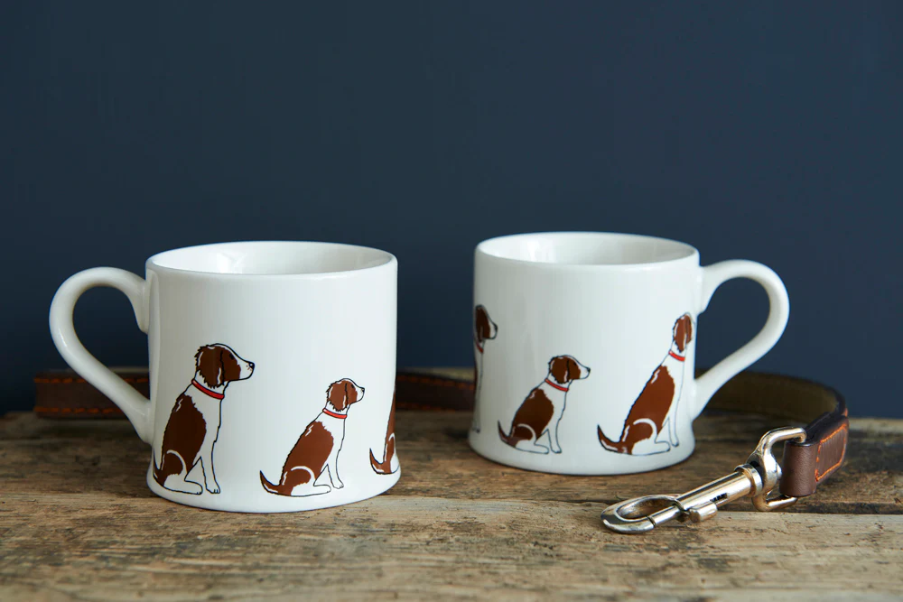Sweet William Ceramic Mug, Springer Spaniel Liver & White - Image 3